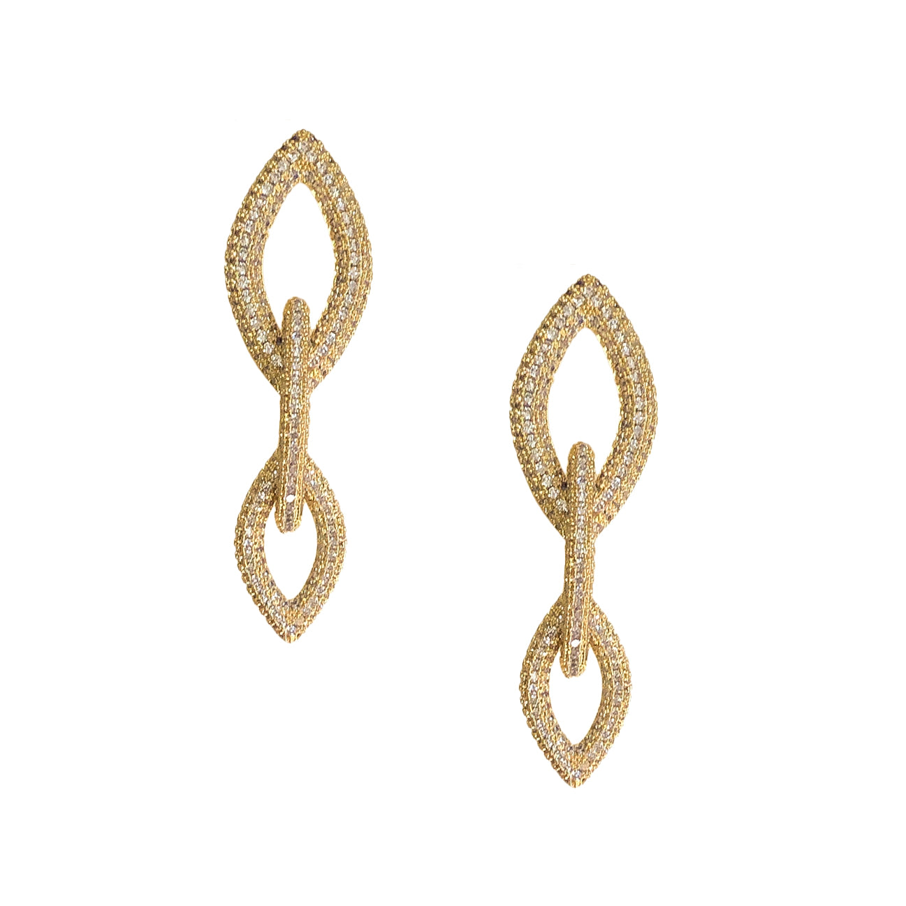 Women’s Pave Links Earrings Adriana Pappas Designs