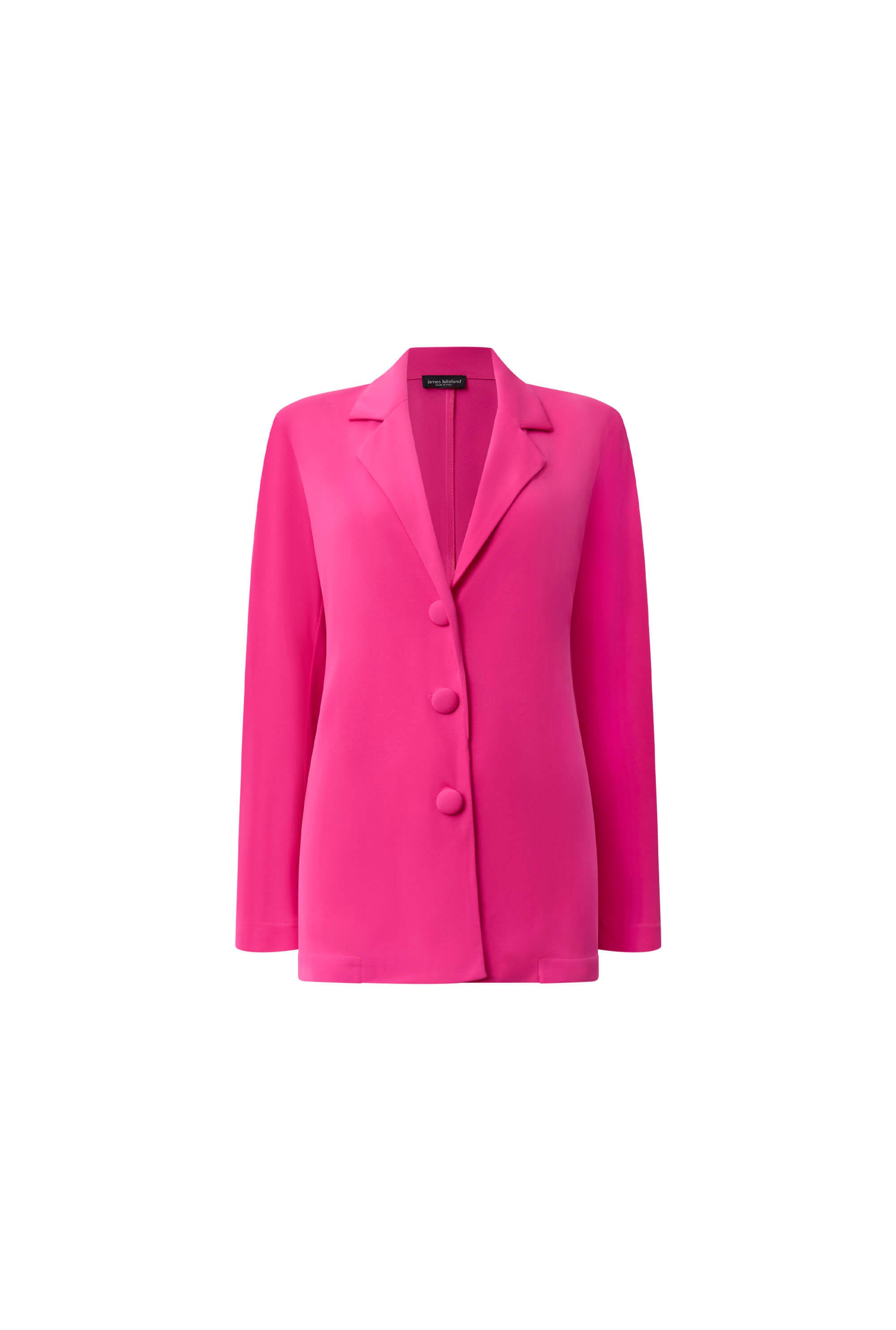 James Lakeland Women's Pink / Purple Button Fuchsia Blazer In Pink/purple