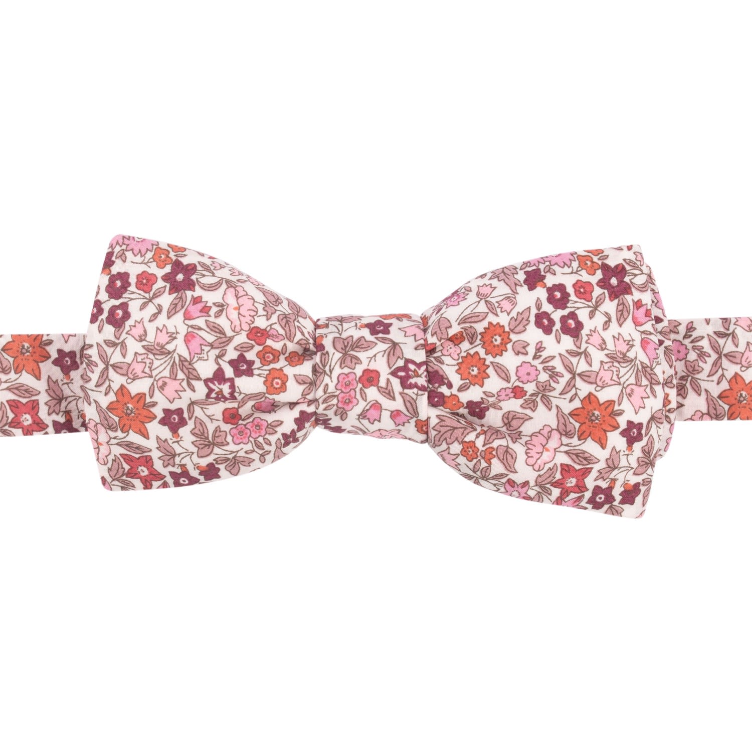 Le Colonel Men's Burgundy Pink Liberty Ava Bow Tie In Pink