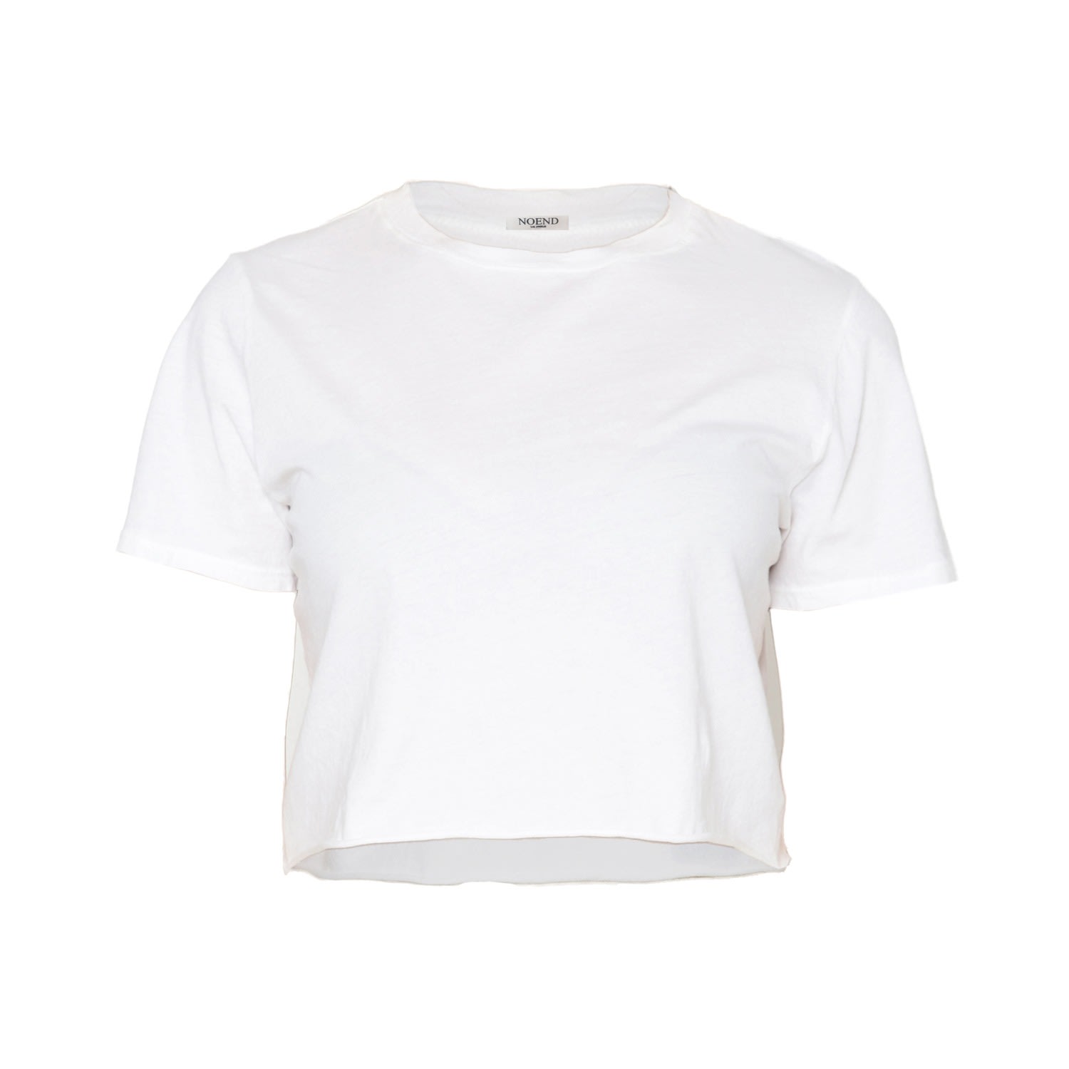 Noend Denim Women's Cropped Loose Tee - White
