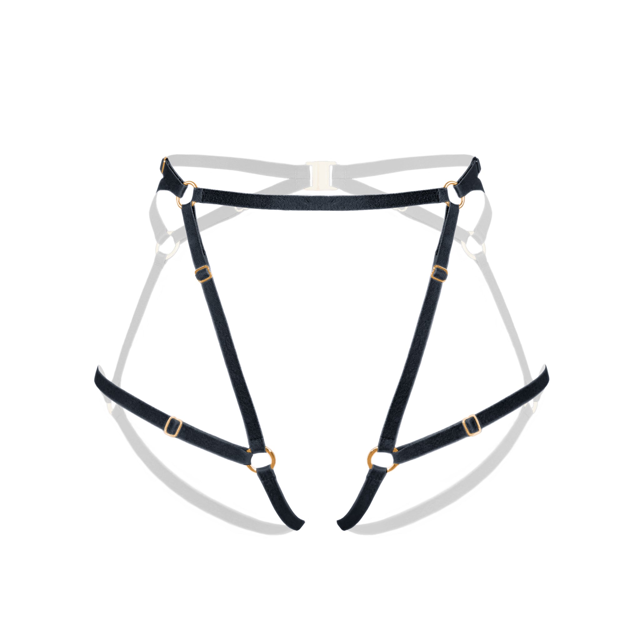 Monique Morin Lingerie Women's Frisson Harness Black In Black