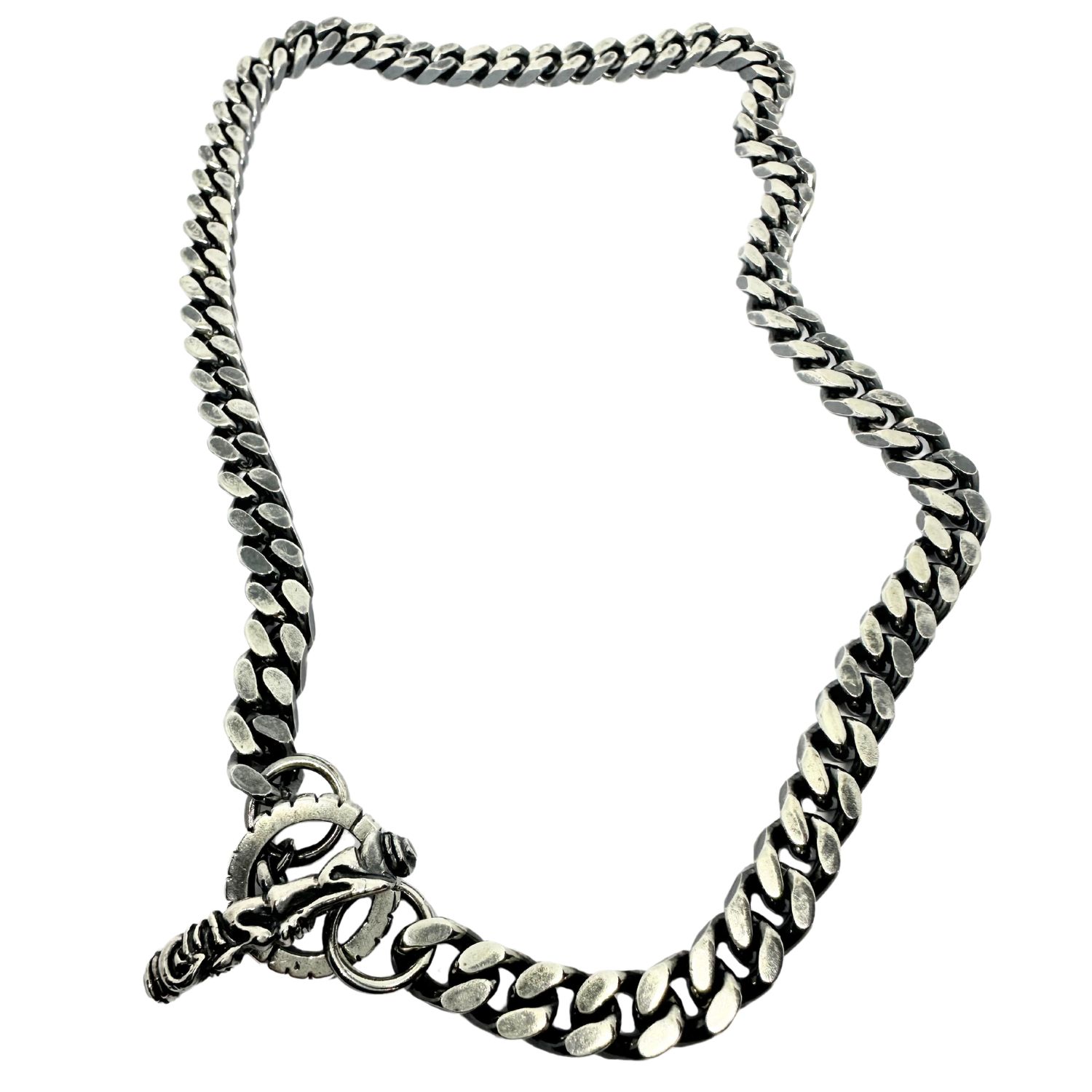 Tg-jewellery By Tamara Gervasio Black / Silver Celtic Dog Three Solid Curb Chain Men's Silver