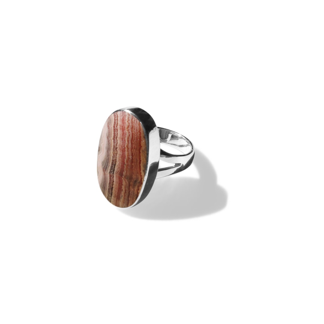 Fv Jewellery Women's Pink La Stèle Rhodochrosite Ring In Pink