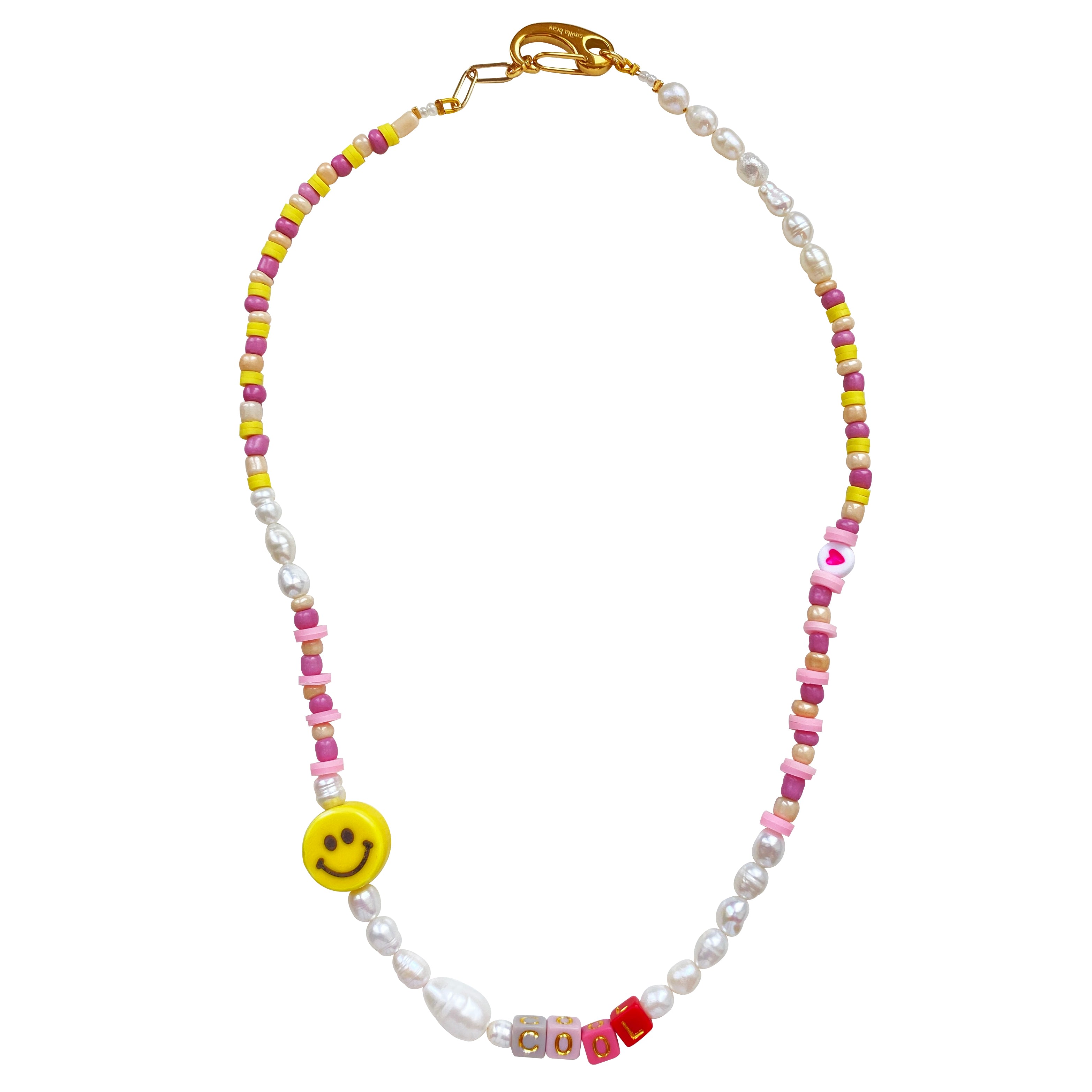 Smilla Brav Women's Gold Necklace Happy In Multi