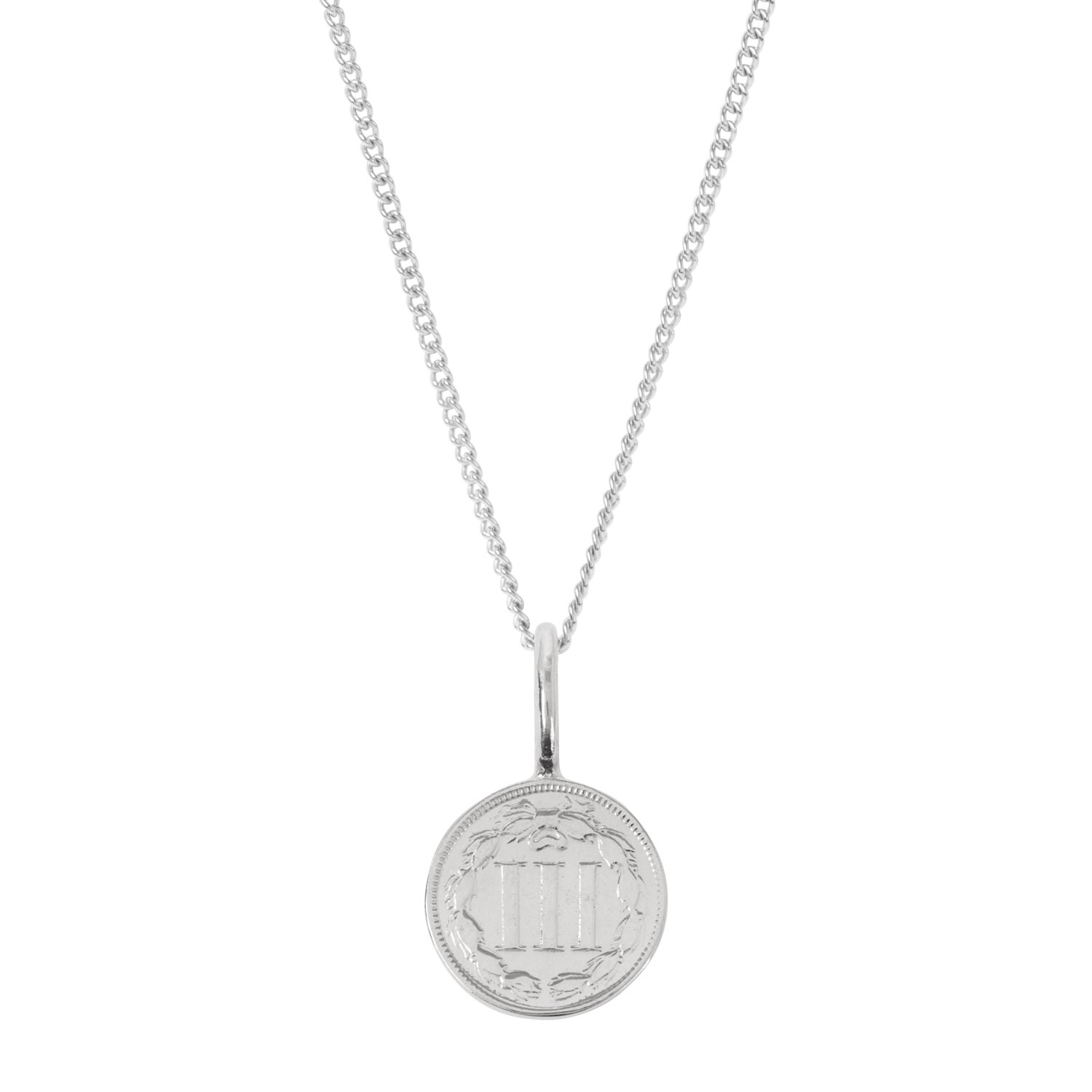 Men’s American Coin & Chain In Sterling Silver Katie Mullally