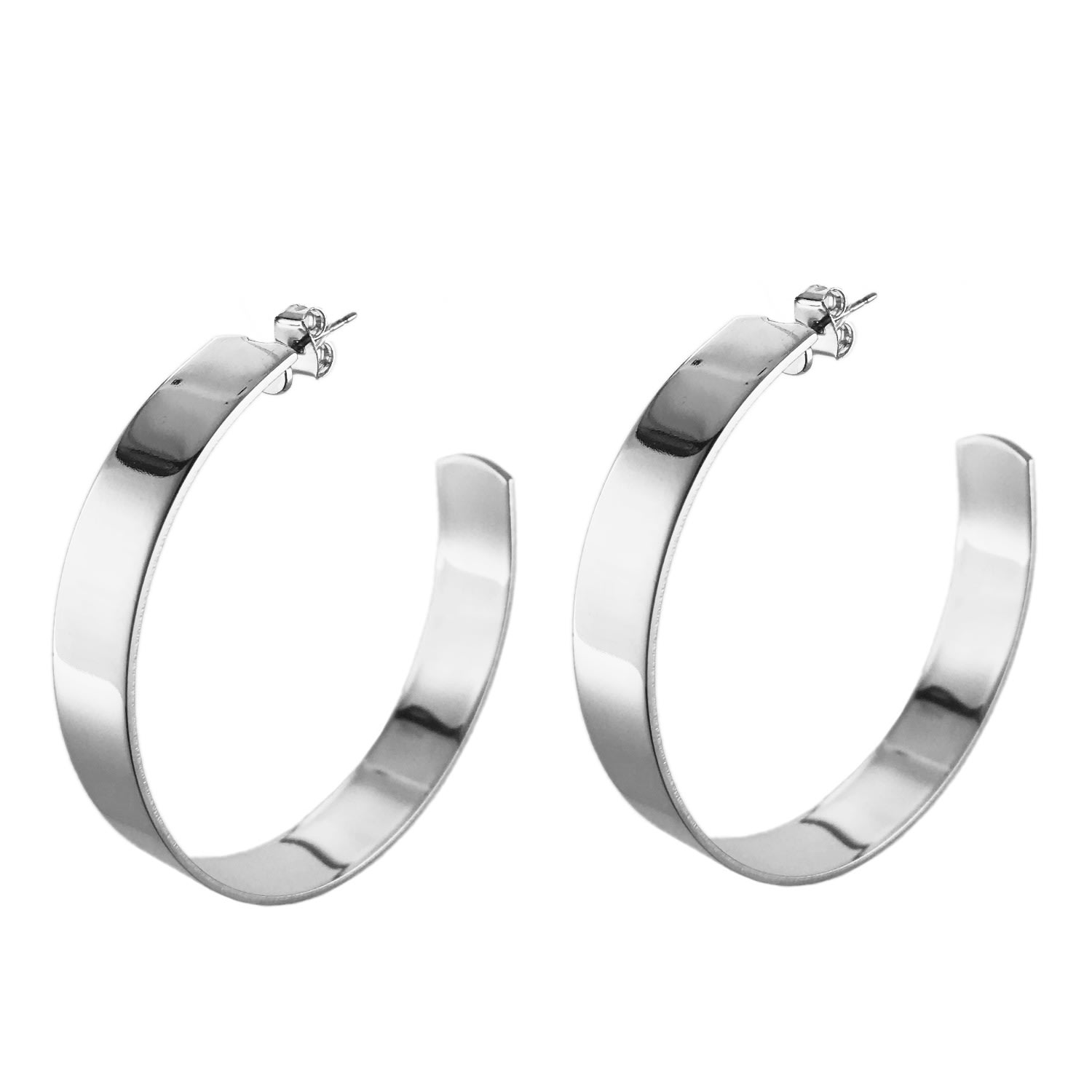 Biko Women's Liberty Hoops Large Silver In Silver