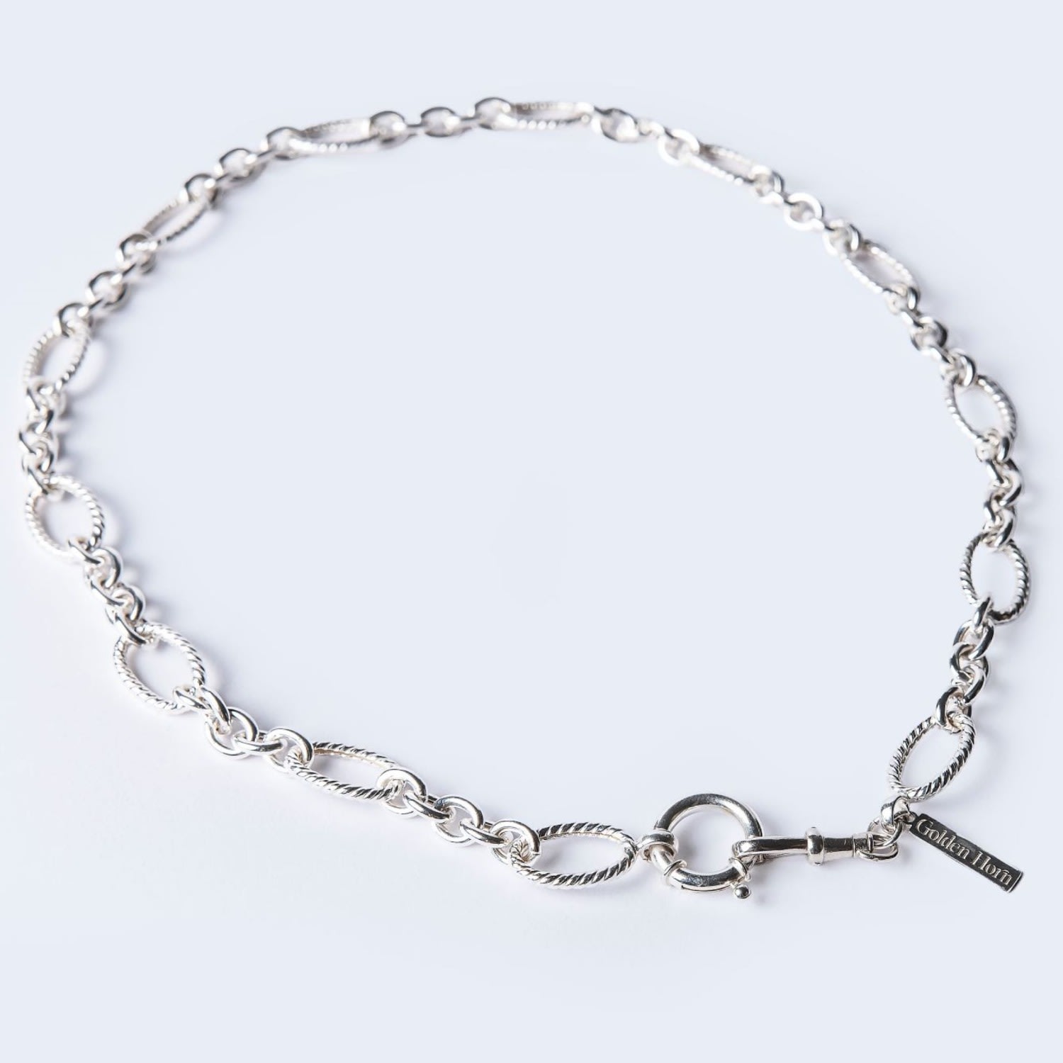 Women’s Silver Pure Multi-Chain Necklace Golden Horn Jewellery