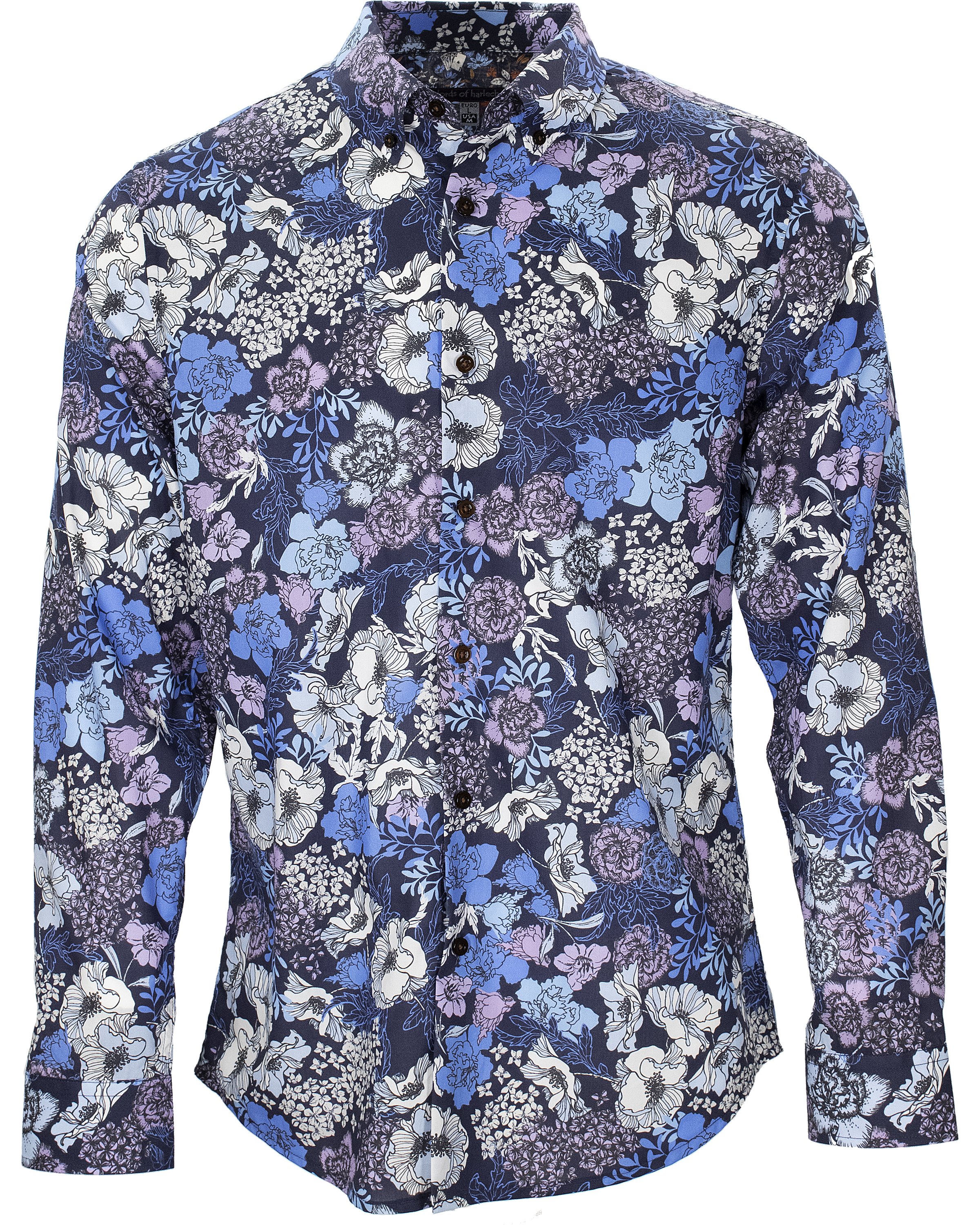 Men’s Blue Morris Mob Floral Navy Medium Lords of Harlech