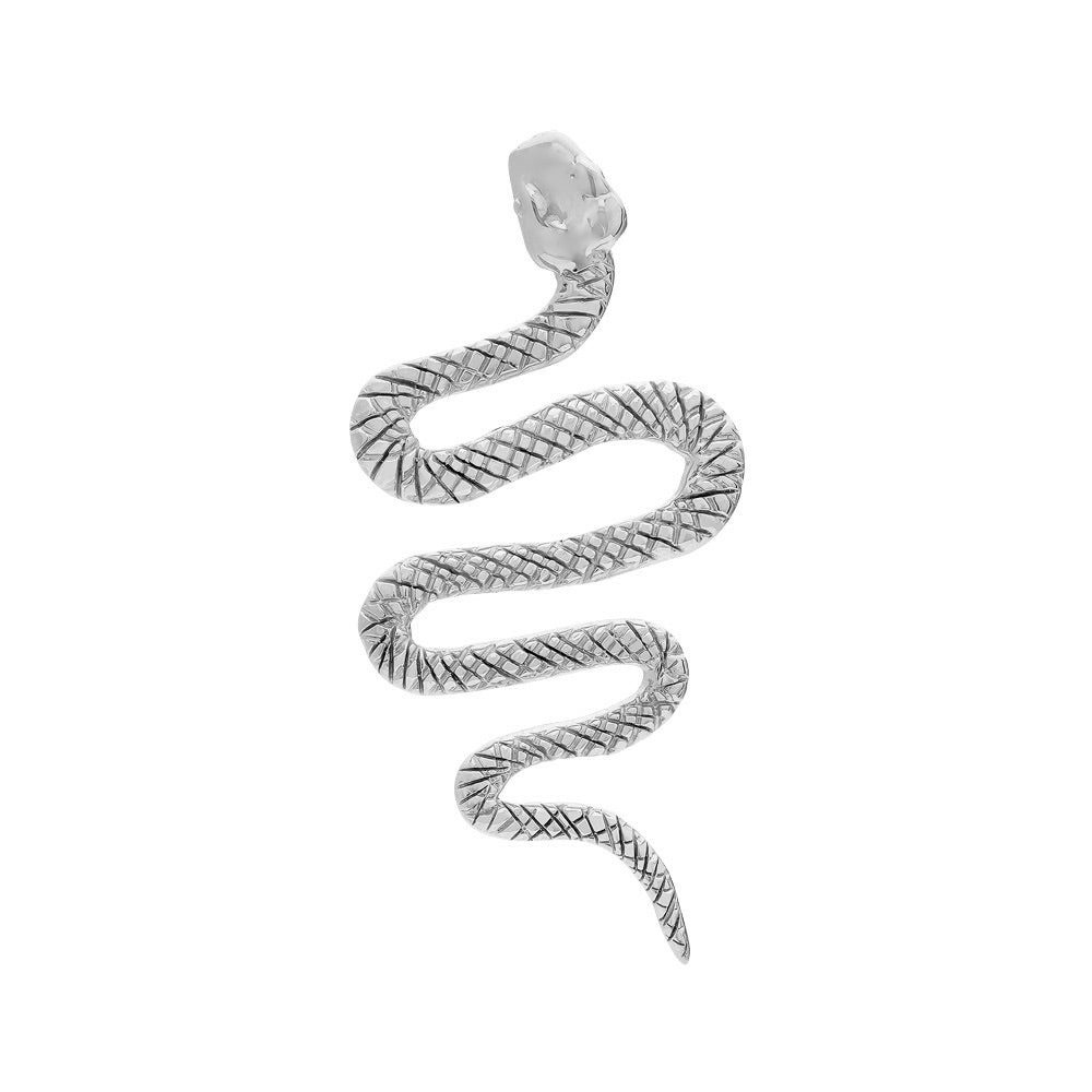 Sophie Simone Designs Women's Earring Serpentine Ondulado - Silver In Silver