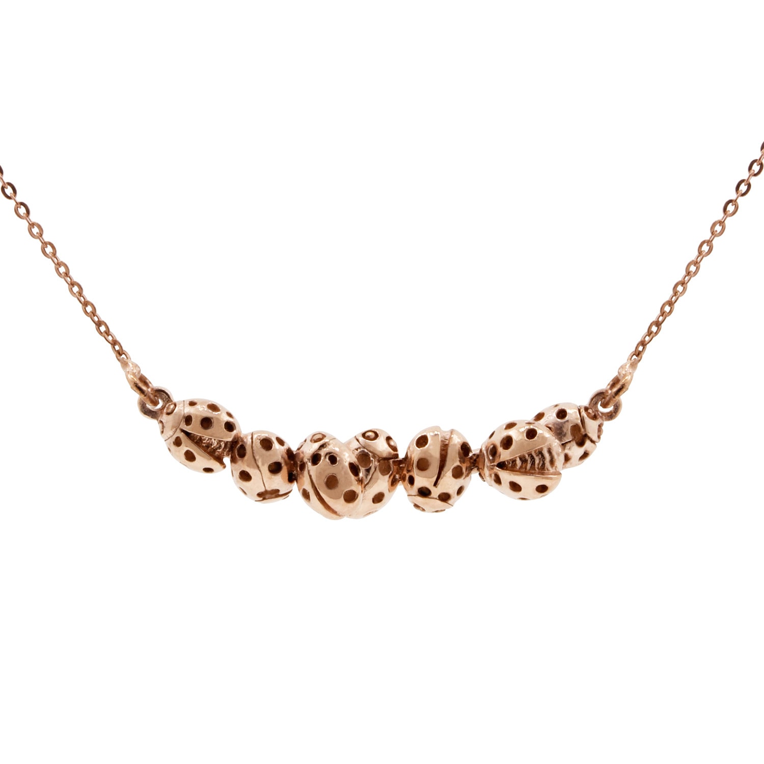 Loveliness Of Ladybirds Necklace - Rose Gold Lee Renee