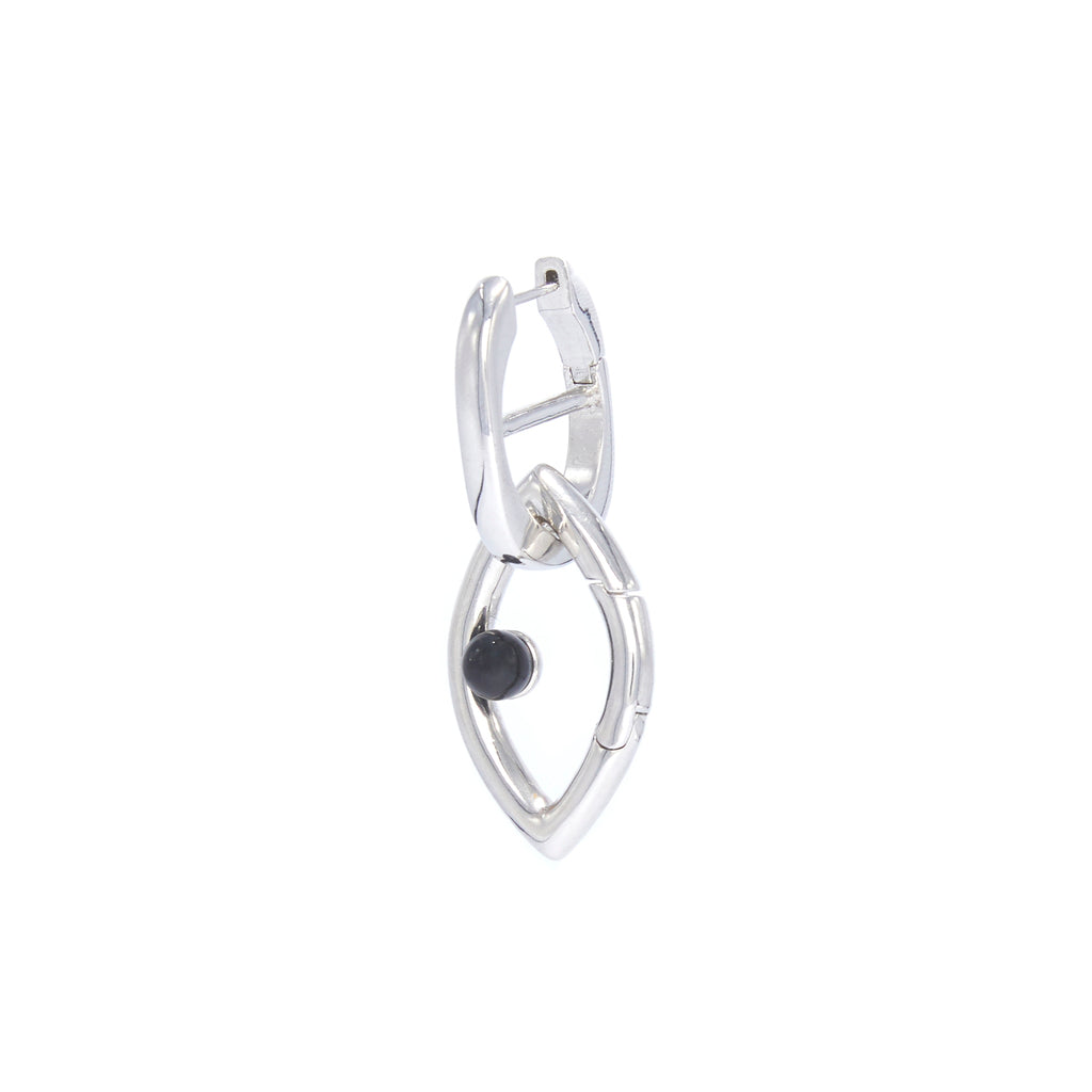 Capsule Eleven Women's Eye Opener Chain Single Earring - Silver In Metallic