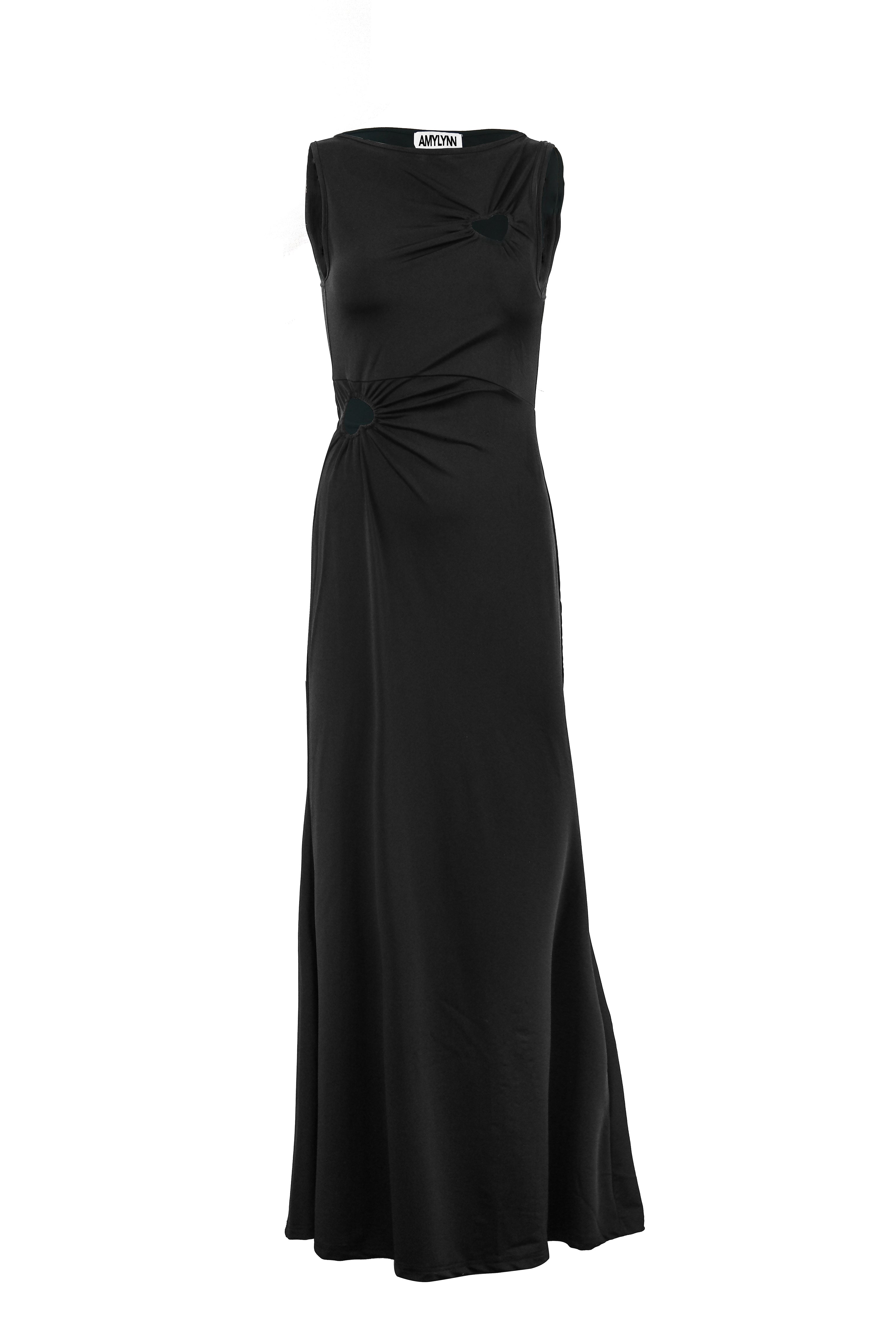 Amy Lynn Women's Harlie Black Heart Cut Out Maxi Dress In Black