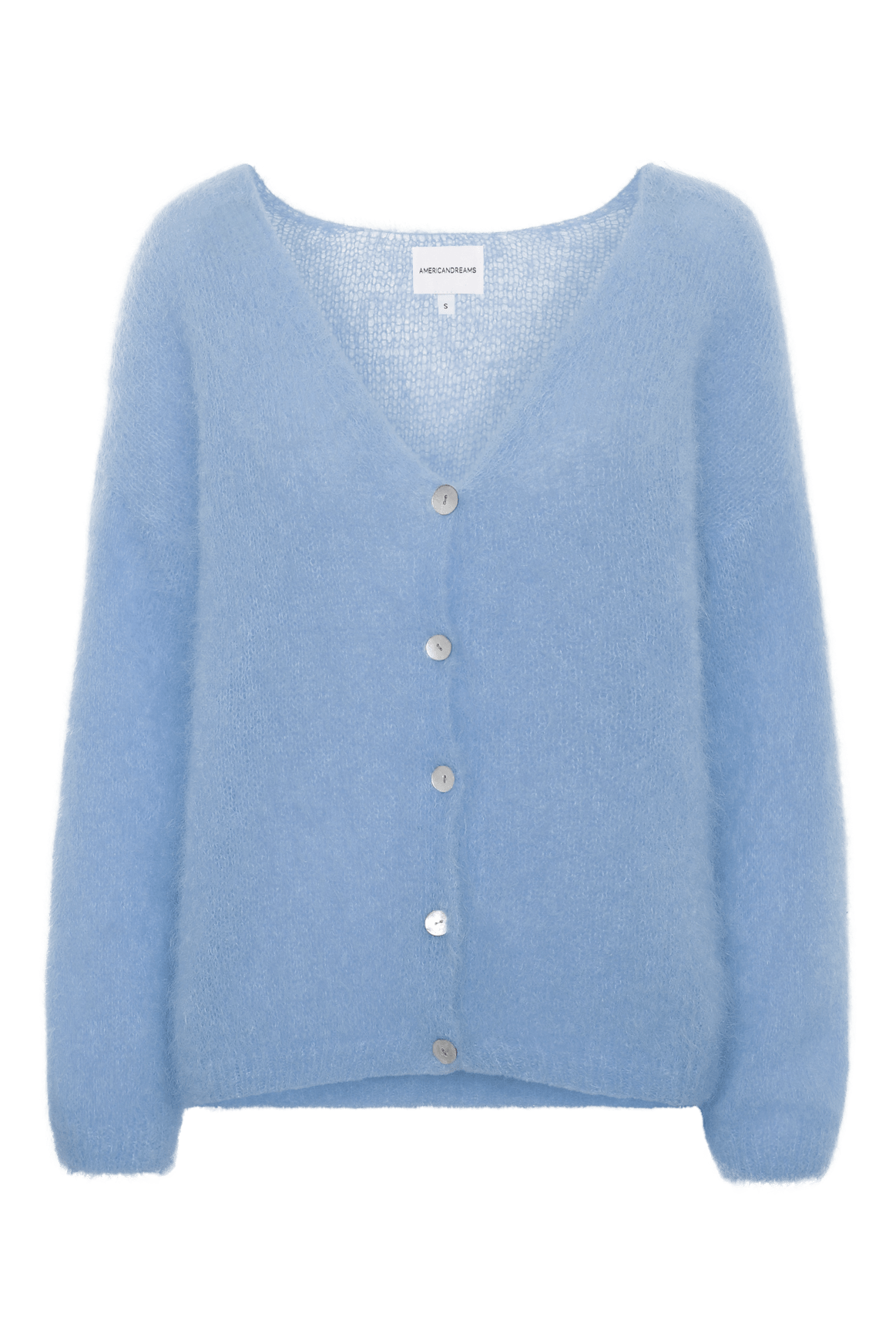 Americandreams Women's Cornelia Ls Cardigan Light Blue