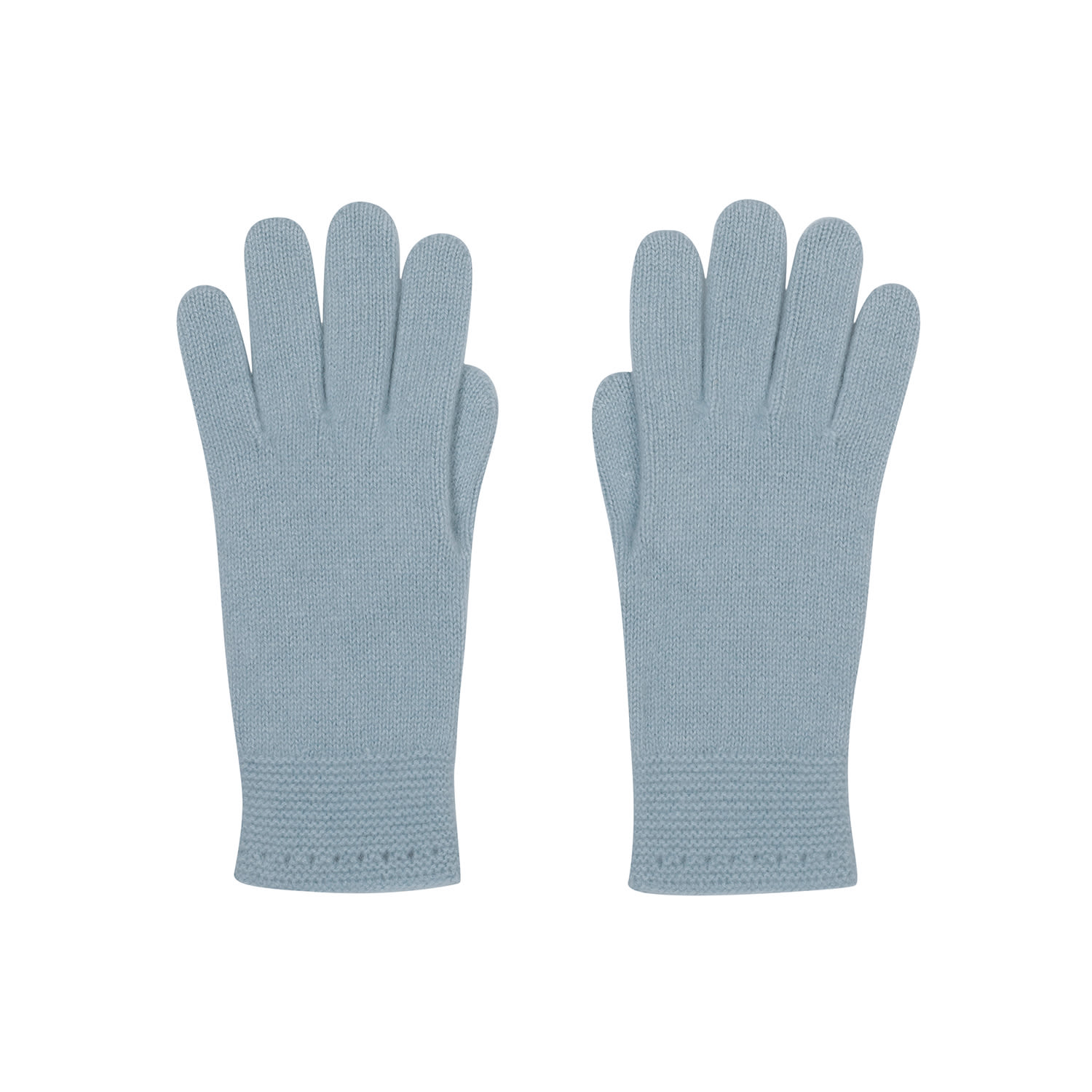 Women’s Whole Garment Cashmere Knit Gloves-Blue 9" Callaite