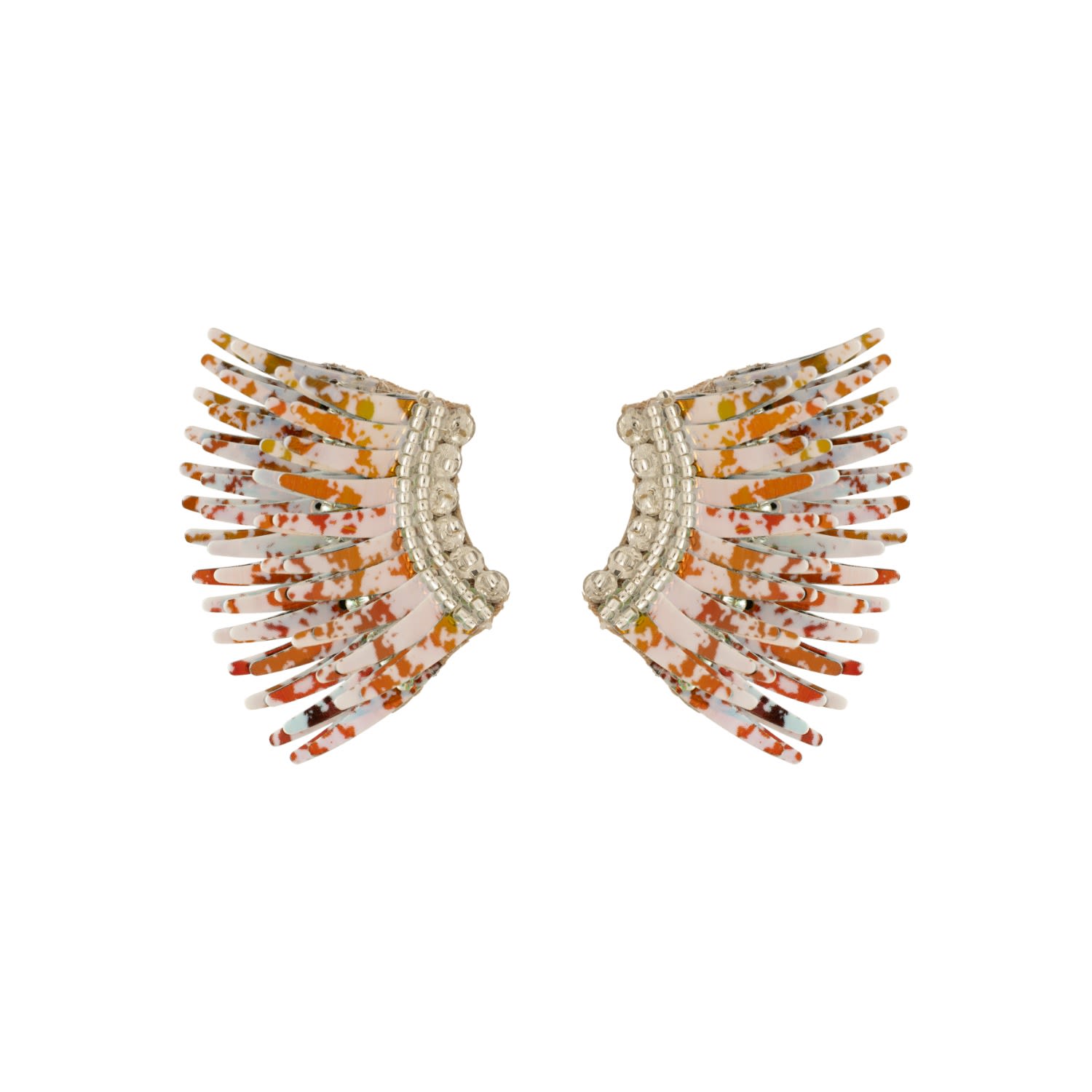 Women’s Neutrals Mini Madeline Earrings White Combo Mignonne Gavigan