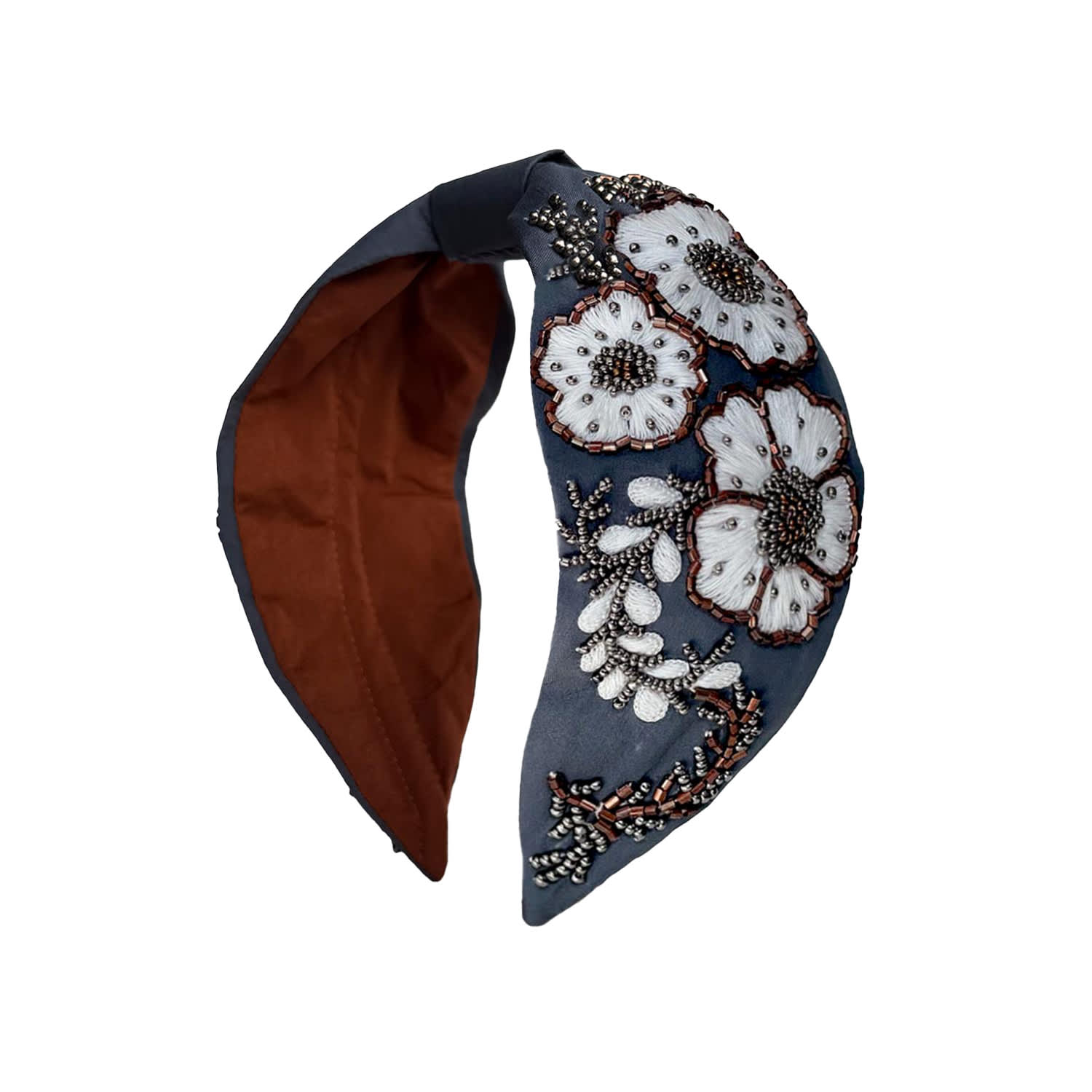 Women's Blue Headband Moonlit Blossom | Vetka