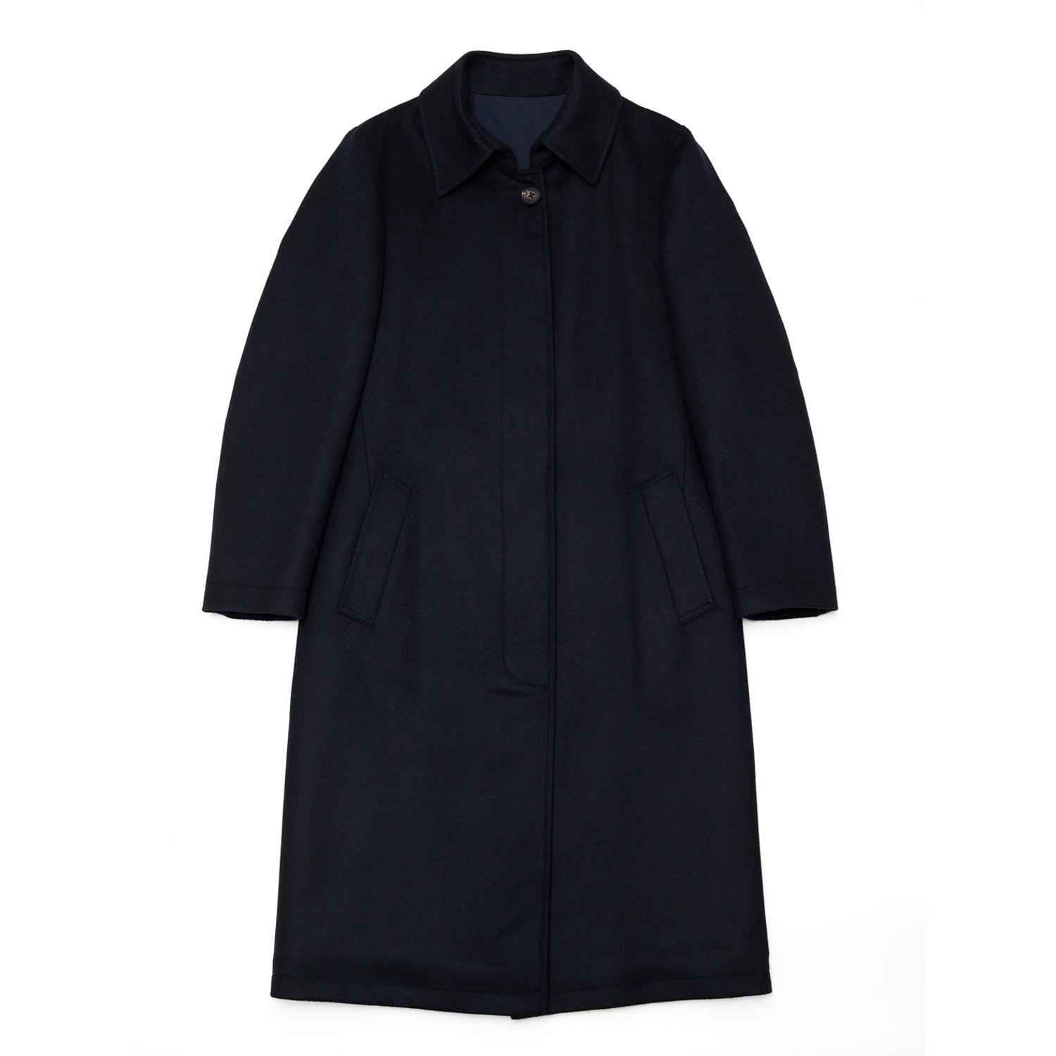 Hegarty Blue Women's Single Breasted Overcoat In Blue
