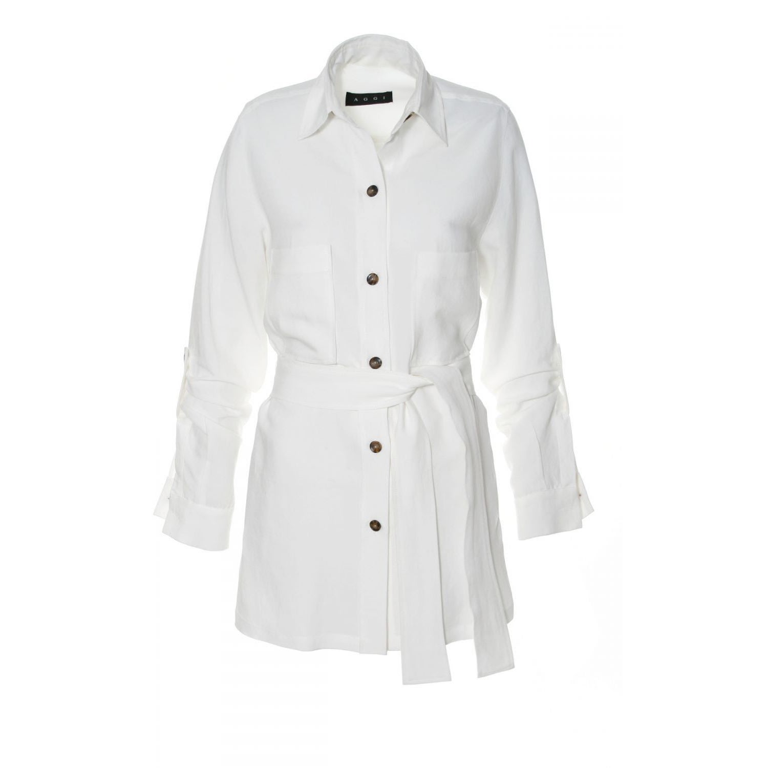 Women’s White Amy Cream Shirt Small Aggi