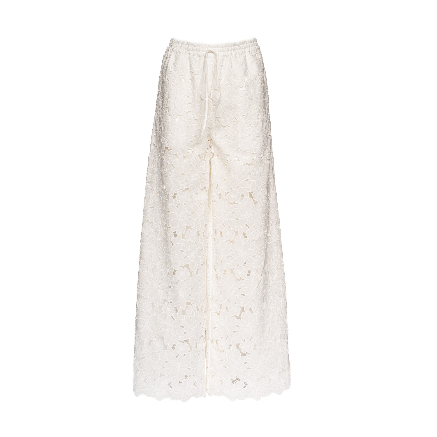 Vasiliki Atelier Women's White Raya Lace Pants In White