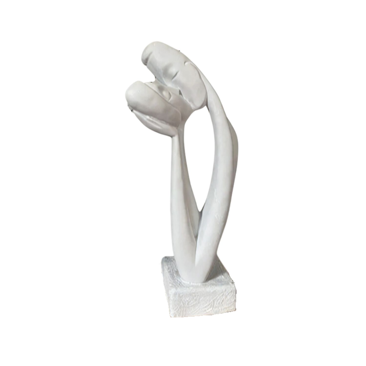 White Couple Kissing Sculpture Artchi