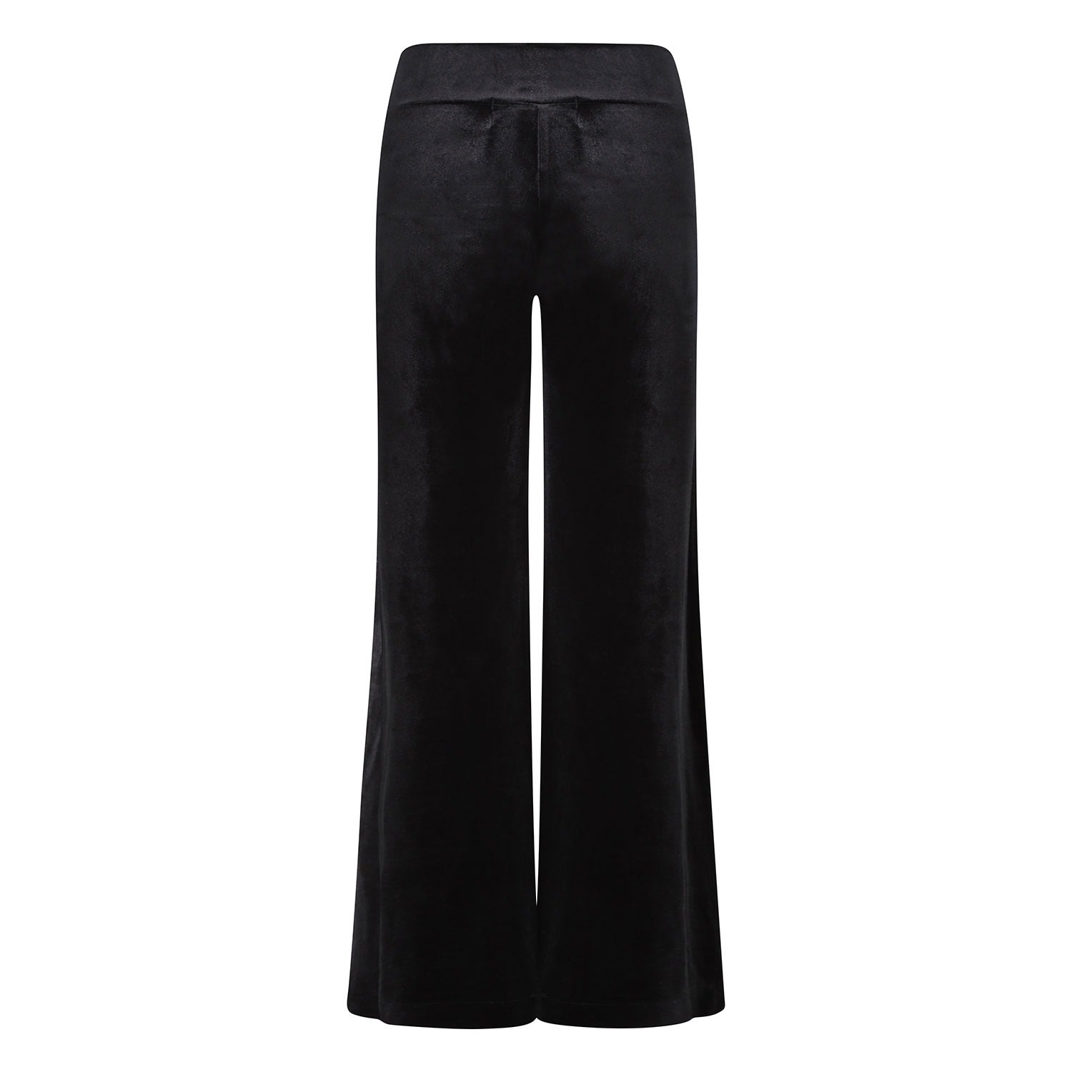 Beatrice Von Tresckow Women's Velvet Wide Flare Trousers - Black In Black