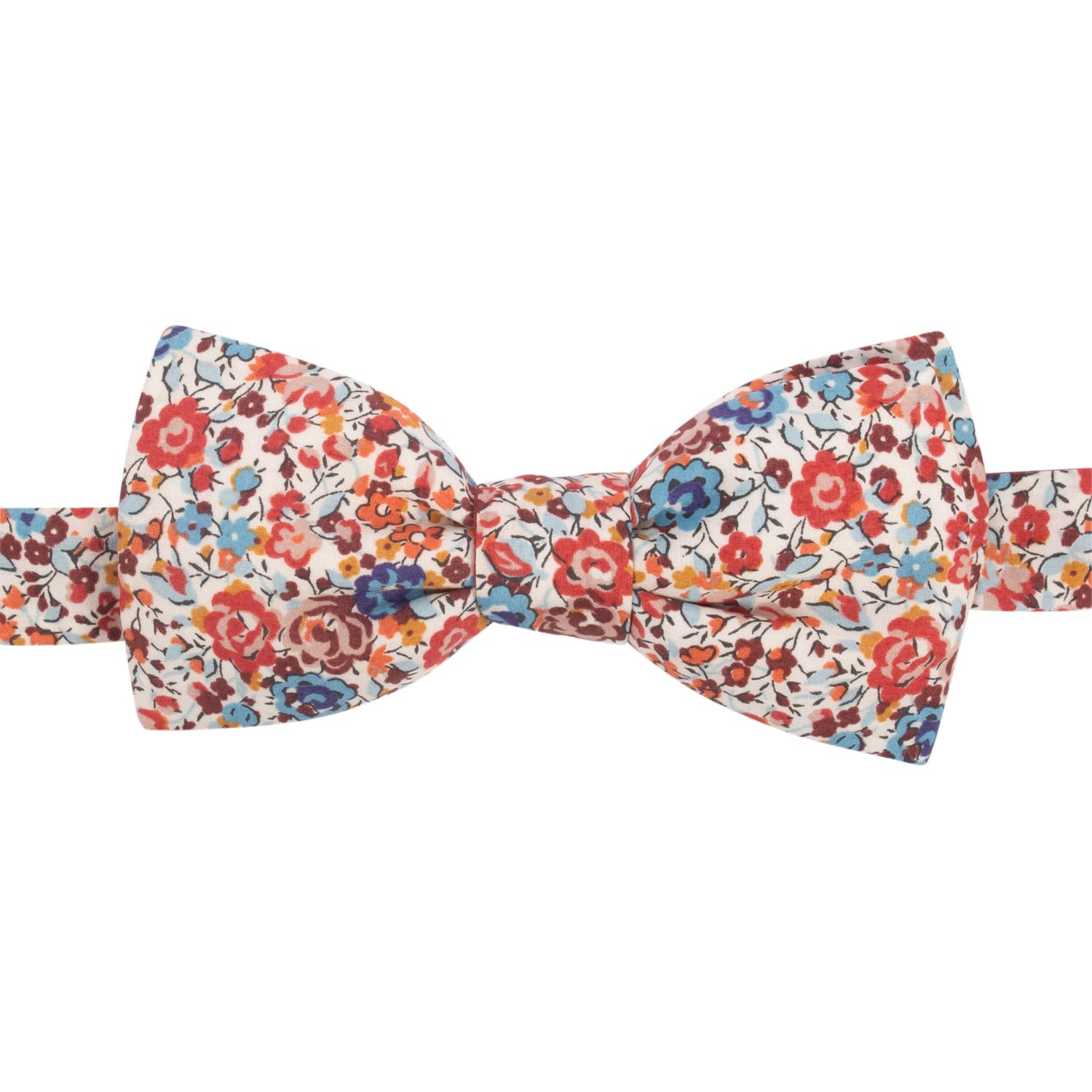 Le Colonel Men's Red Brick Emma Liberty Bow Tie In Red