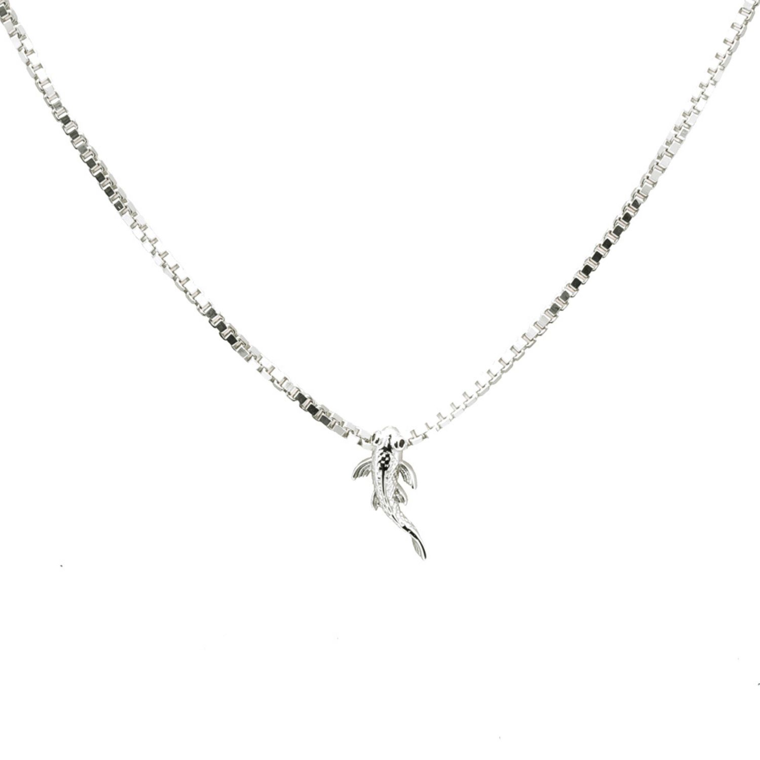 Nasi Silver Women's Fish Neshama Necklace- Silver In Metallic