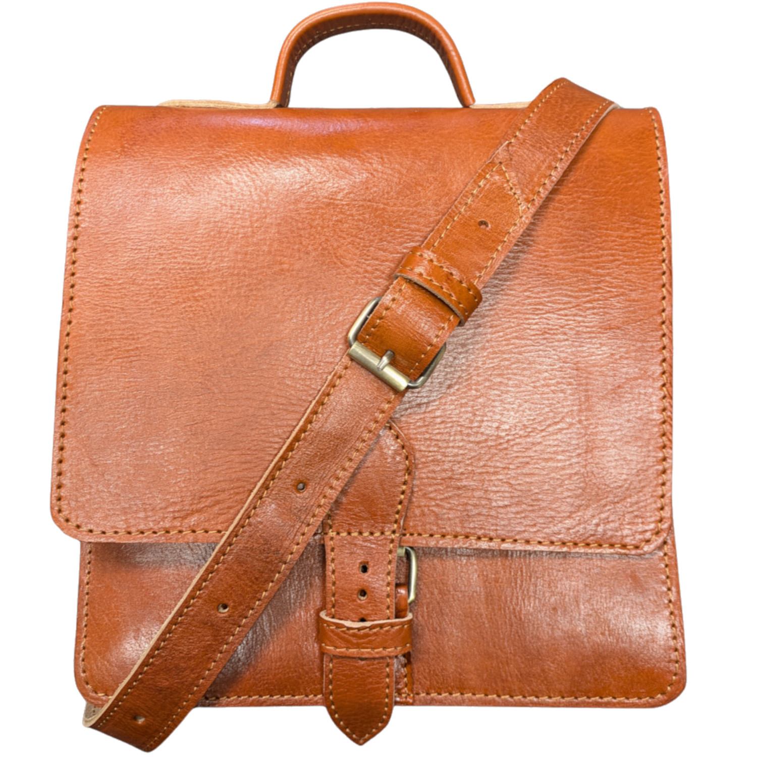 Berber Leather Women's The Casablanca Small Satchel In Light Brown