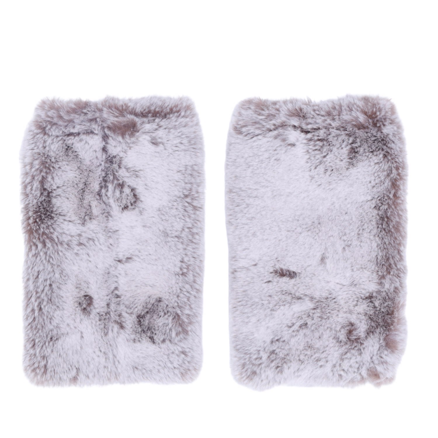 Vaseghia Women's Neutrals Opal Luxury Vegan Faux Fur Wrist Warmers