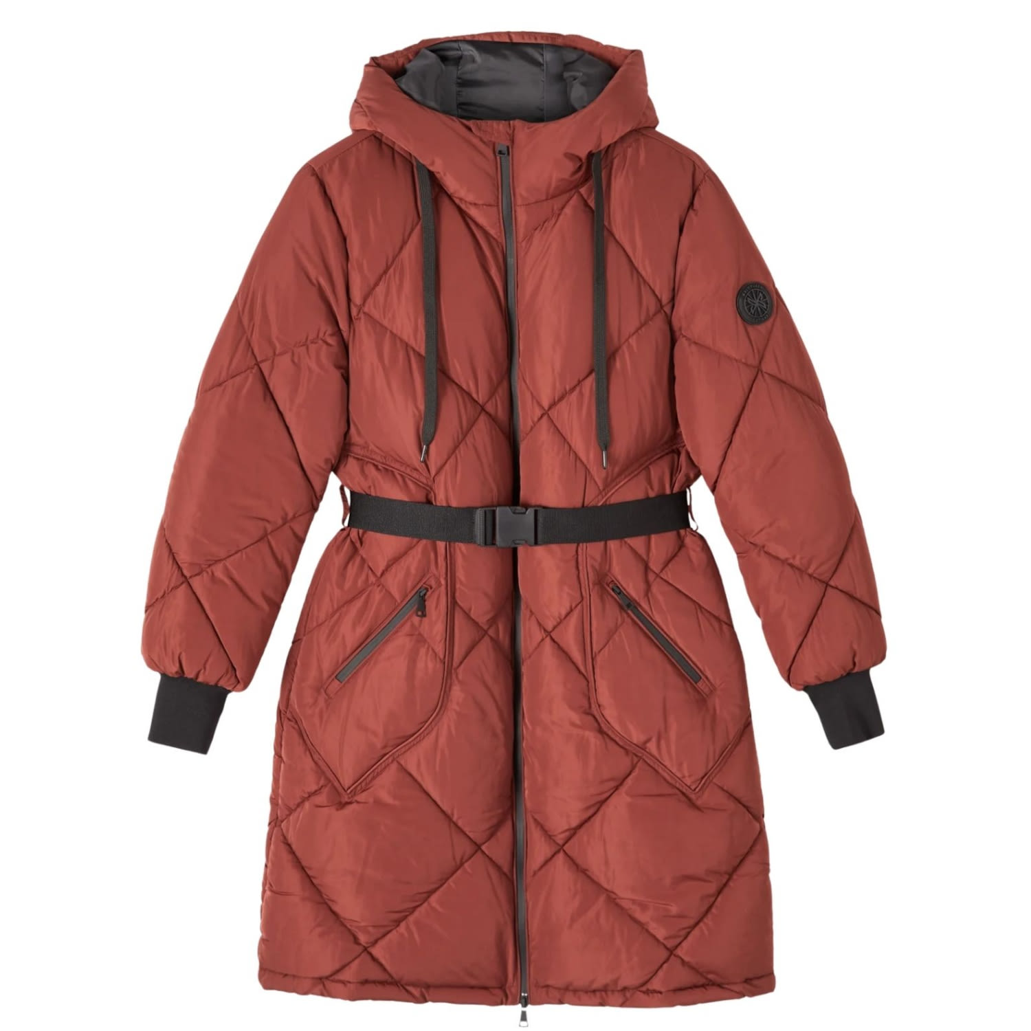 Kaldtvaer Women's Brown Sno Belted Puffer