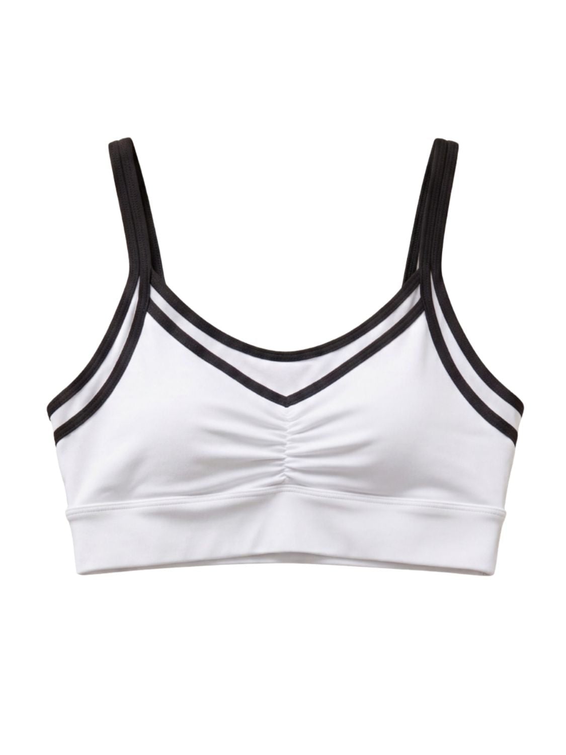 Altra Volta Women's White Contrast Sports Bra In Multi