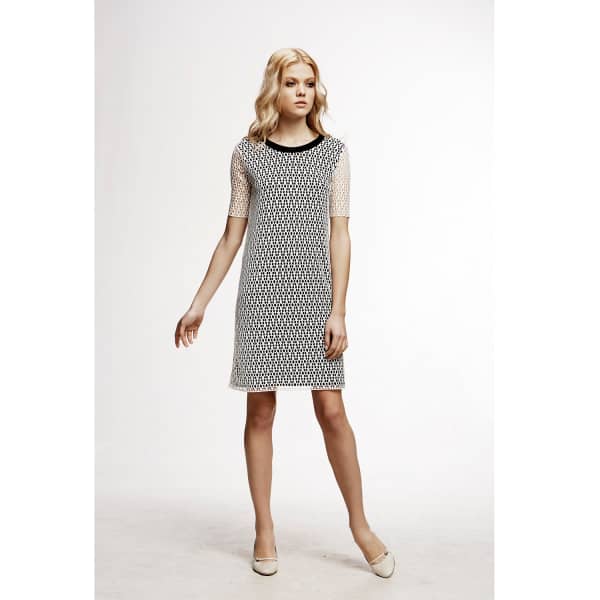 Rumour London Donna Lace Overlay Dress Sheer Sleeves In Overlay