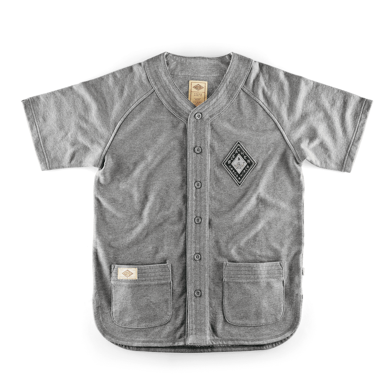 SONS Bleacher Baseball Shirt Grey Marl L