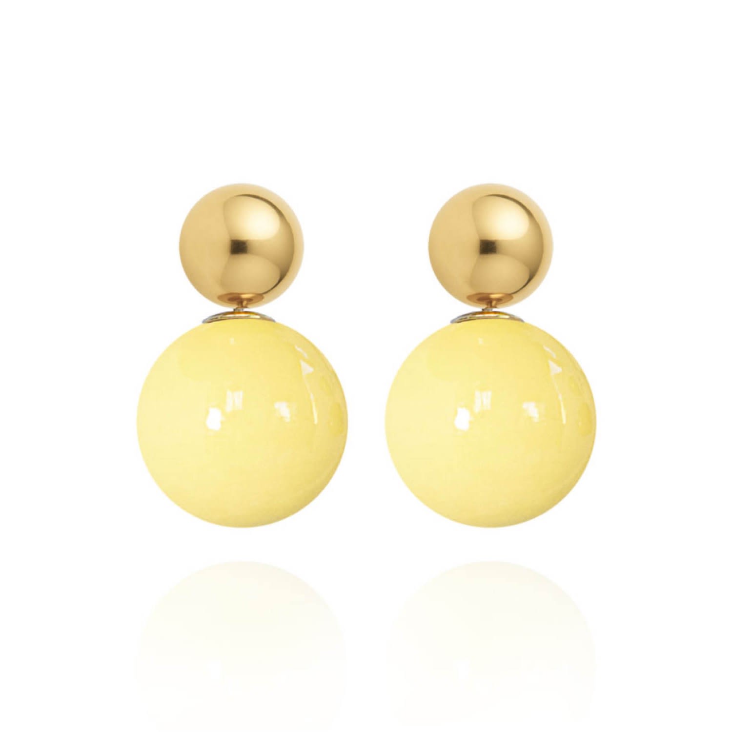 Saule Label Women's Yellow Lilou Earrings In Buttercup In Yellow