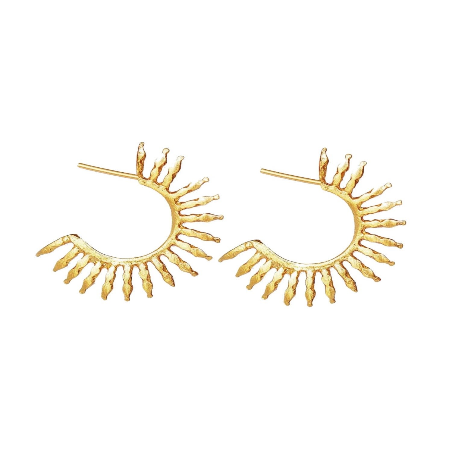 Women’s Aylin Gold Hoop Earrings Ottoman Hands