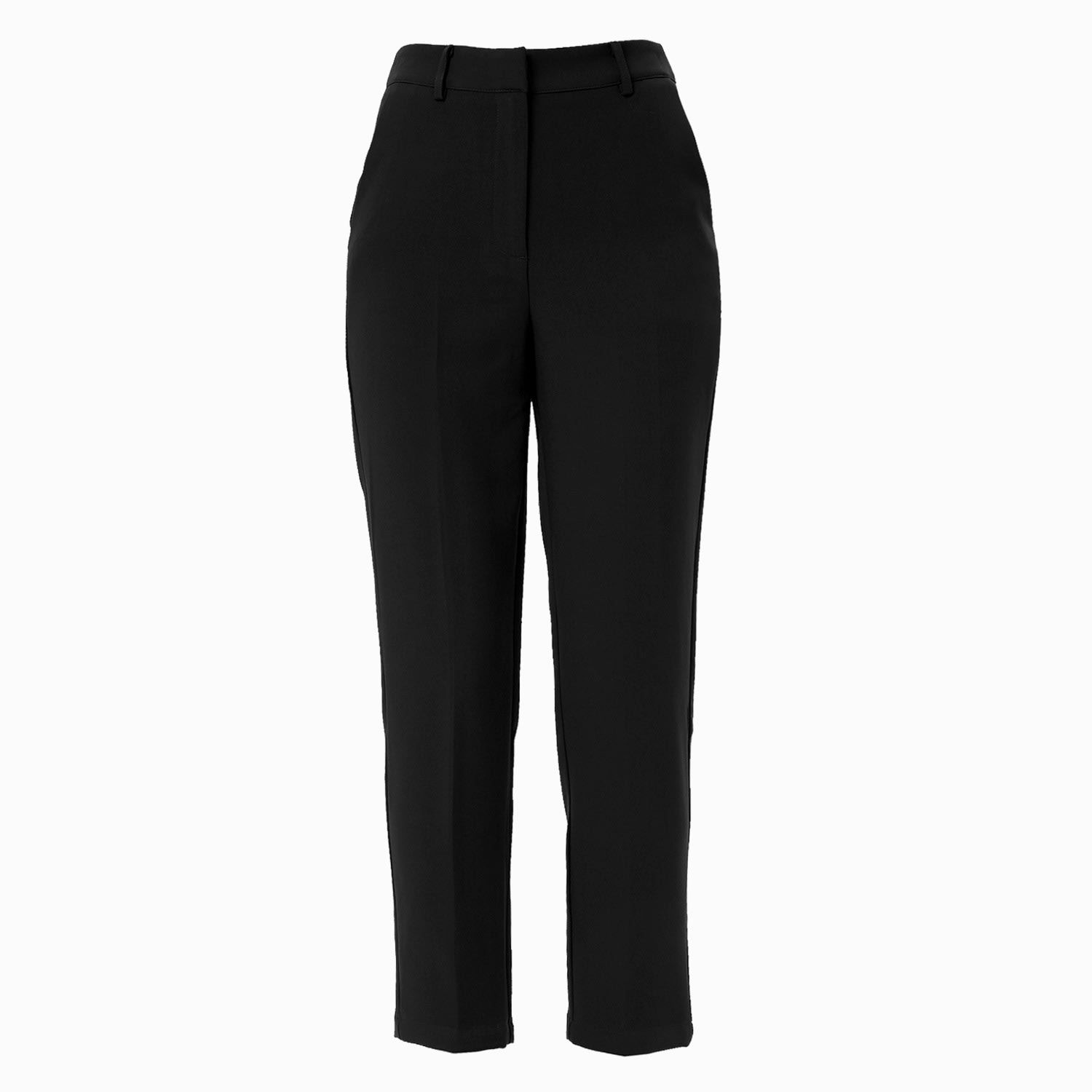 Women’s Tapered Capri Pants - Black Medium Smart and Joy