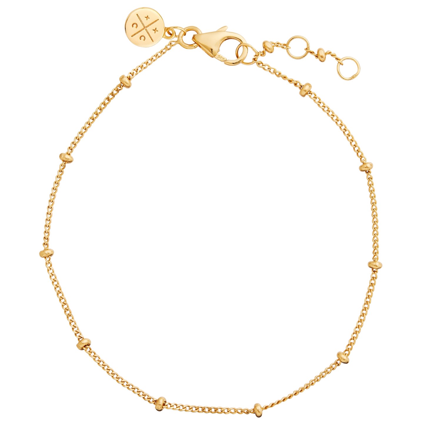 Women’s Satellite Bobble Chain Bracelet Gold Cartilage Cartel