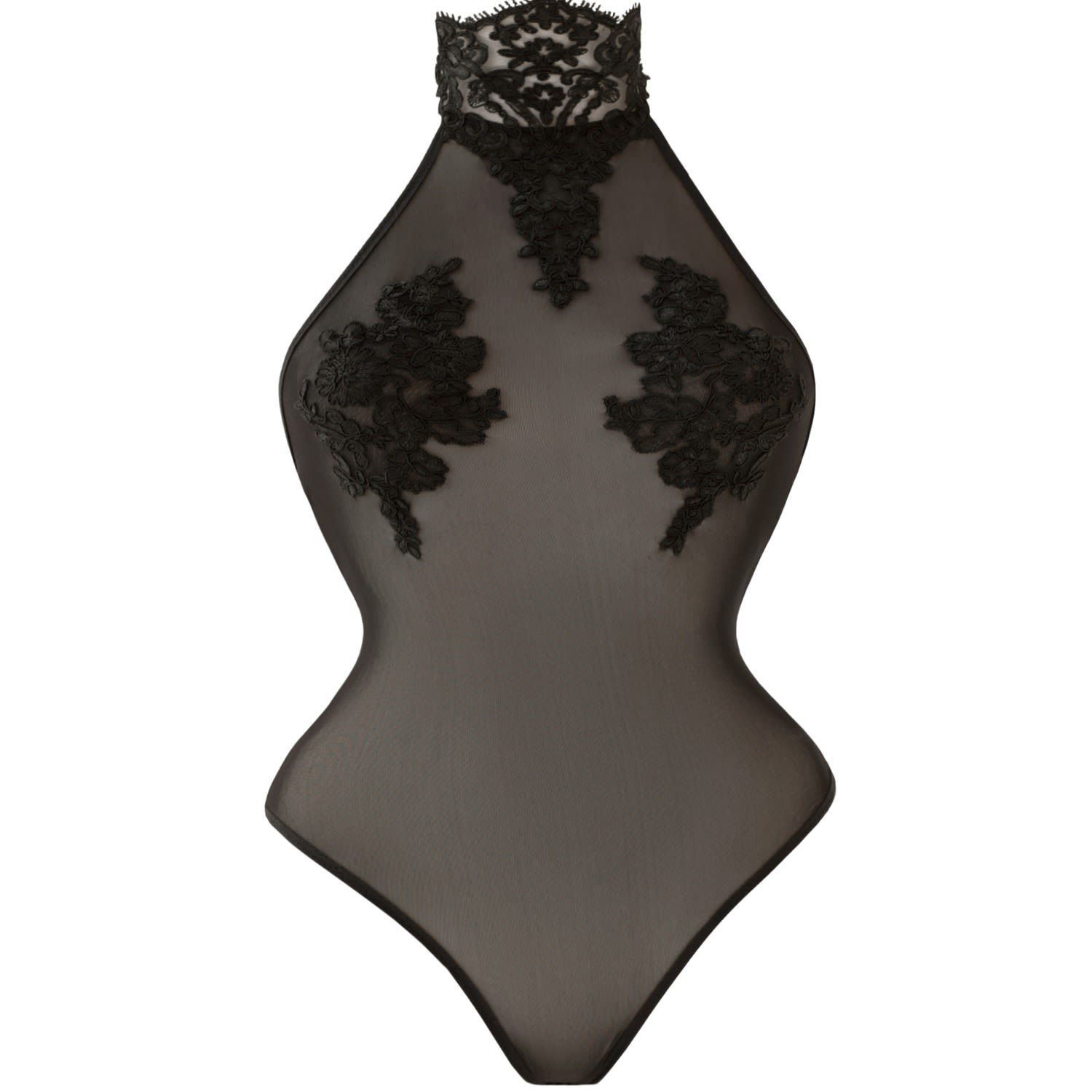 Women’s Black Solo Lace Bodysuit Small La Musa