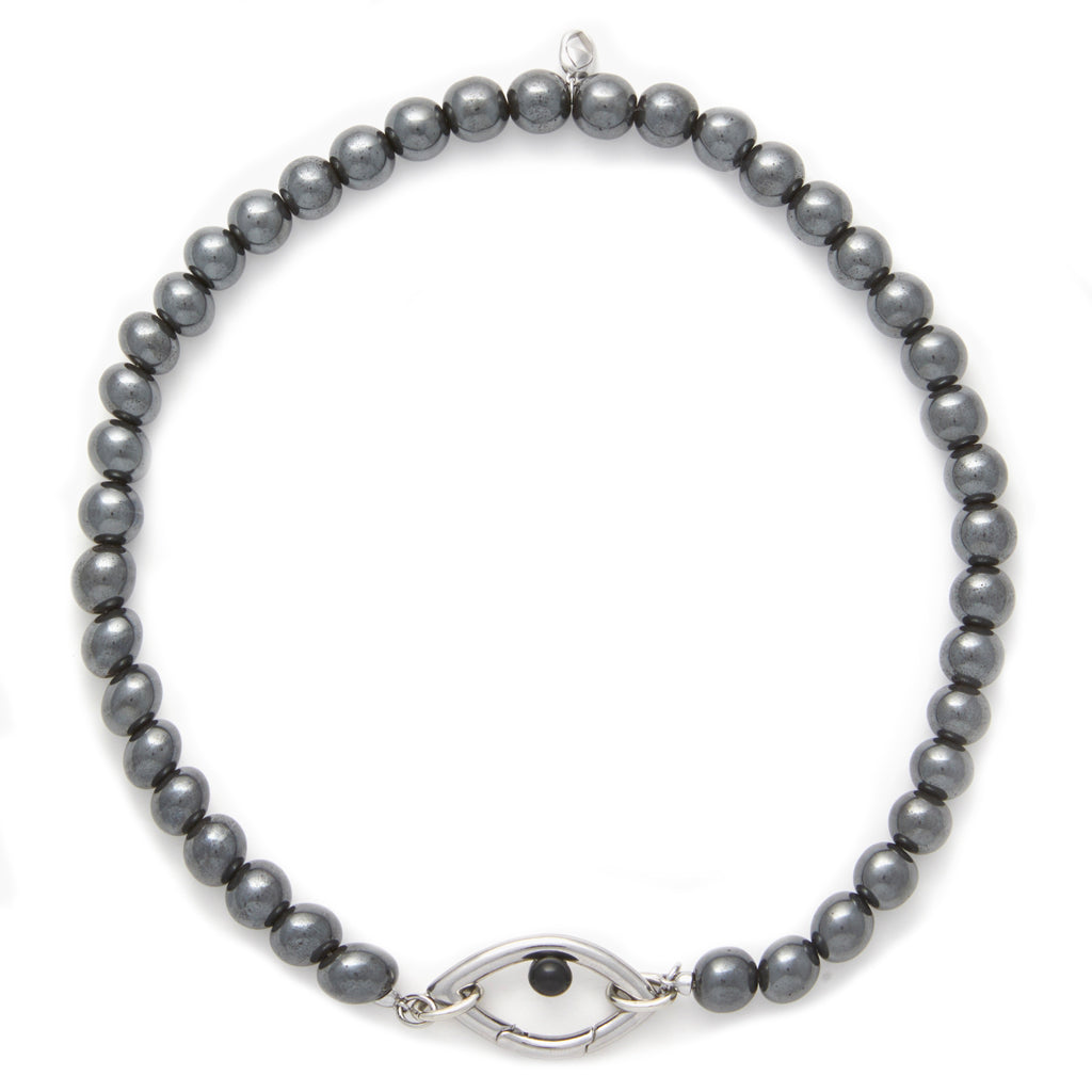 Women’s Grey / Silver Eye Opener Hematite Necklace Capsule Eleven