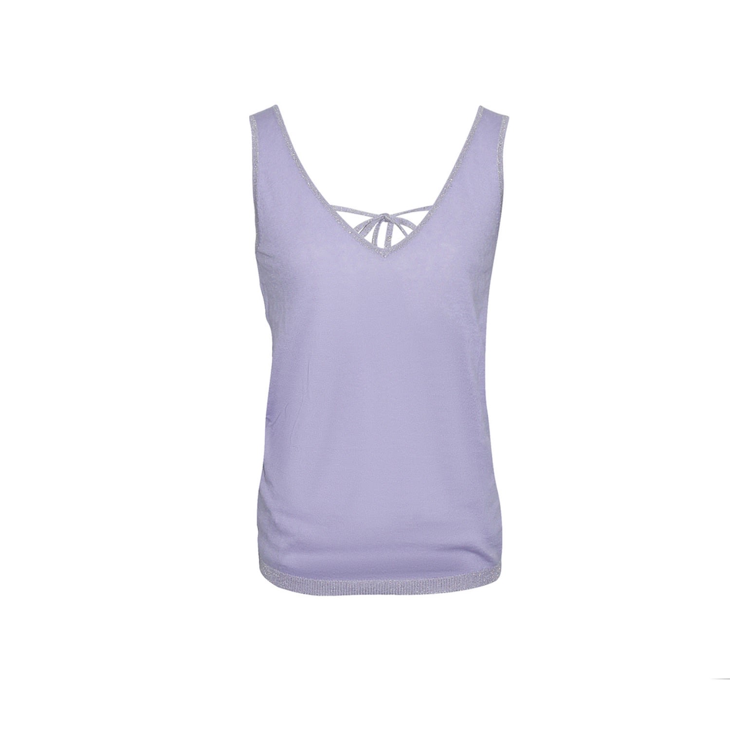 Women’s Pink / Purple Knit Tie Up Tank Top - Pink & Purple M/L Gosia Orlowska