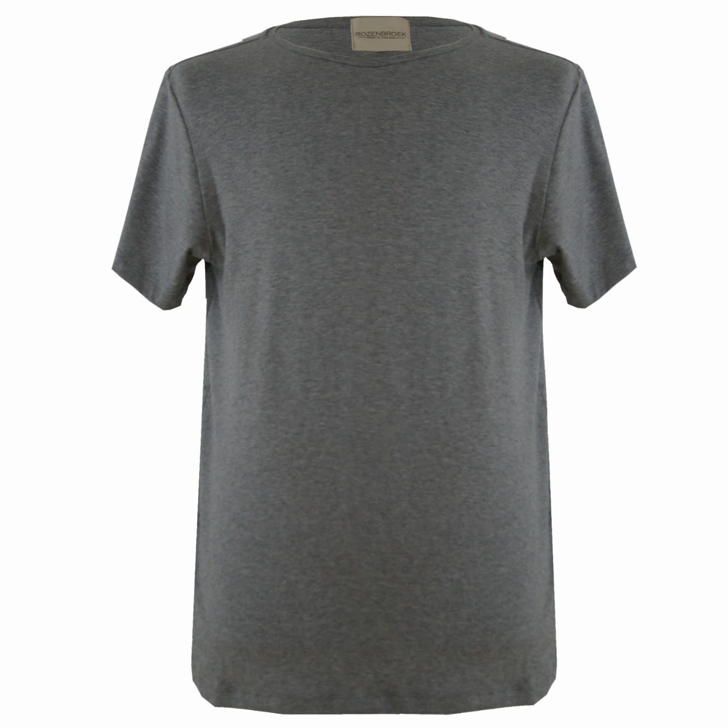 Organic Cotton T-Shirt In Grey Marl Men’s Large Rozenbroek