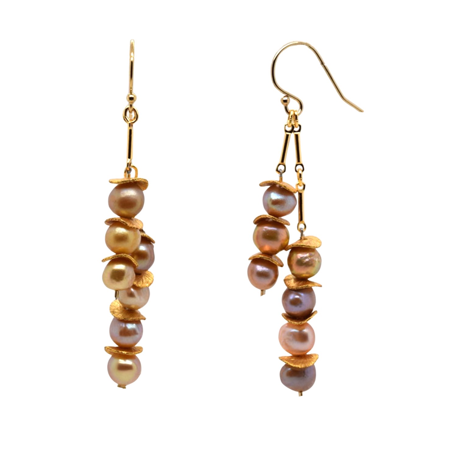 Lori Kaplan Design Women's Signature Pearl Gold Earrings