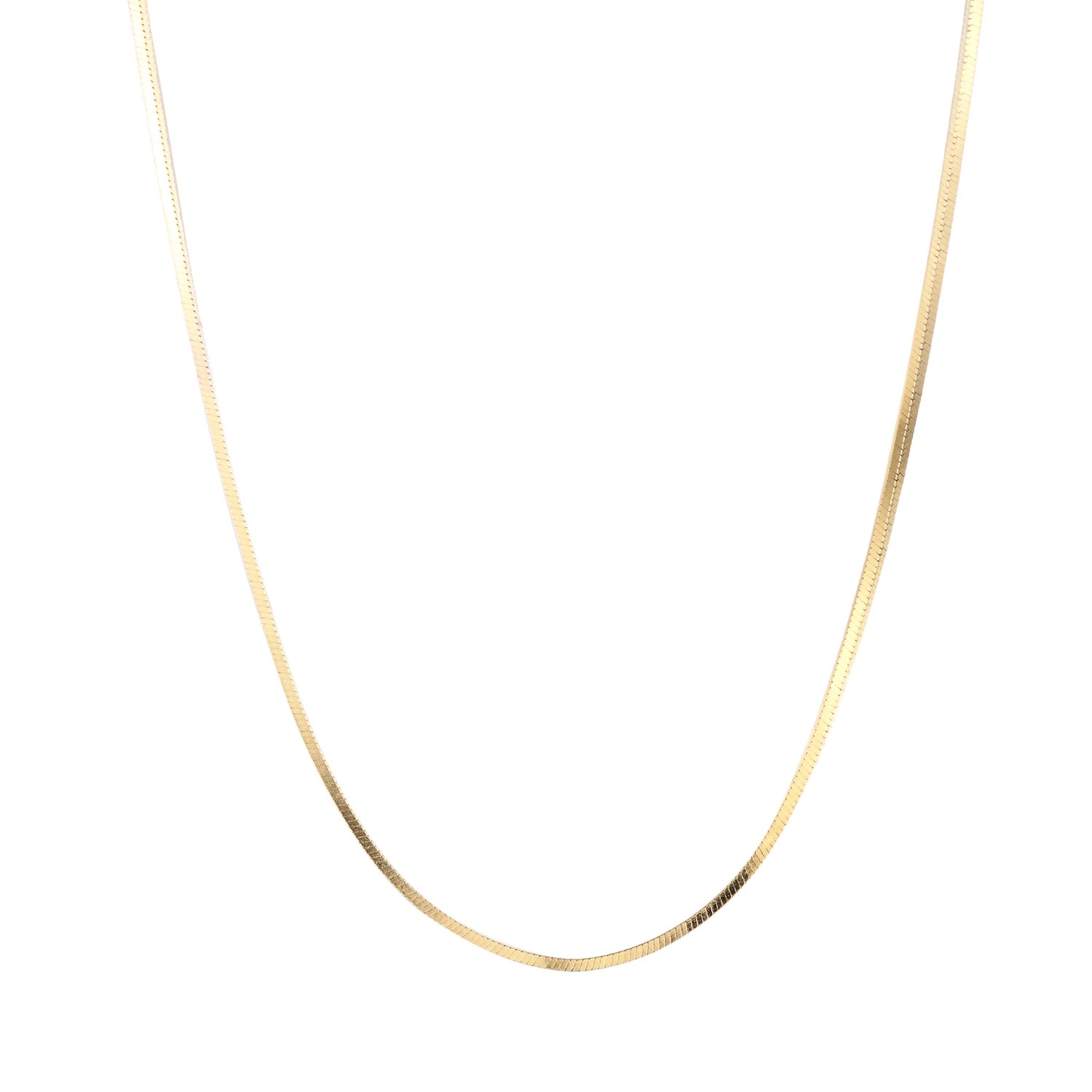 SEOL + GOLD - 18Ct Gold Vermeil Square Snake Chain Necklace 18/20