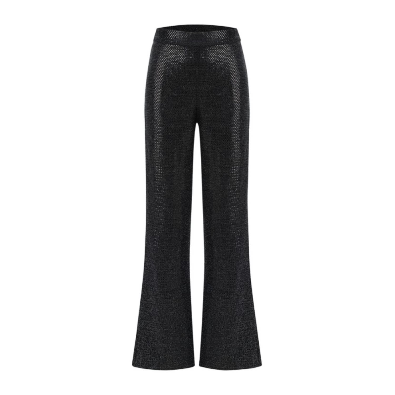 Women’s Cecile Glitter Black Trouser - Valentine’s Day Edition Extra Small Bust2