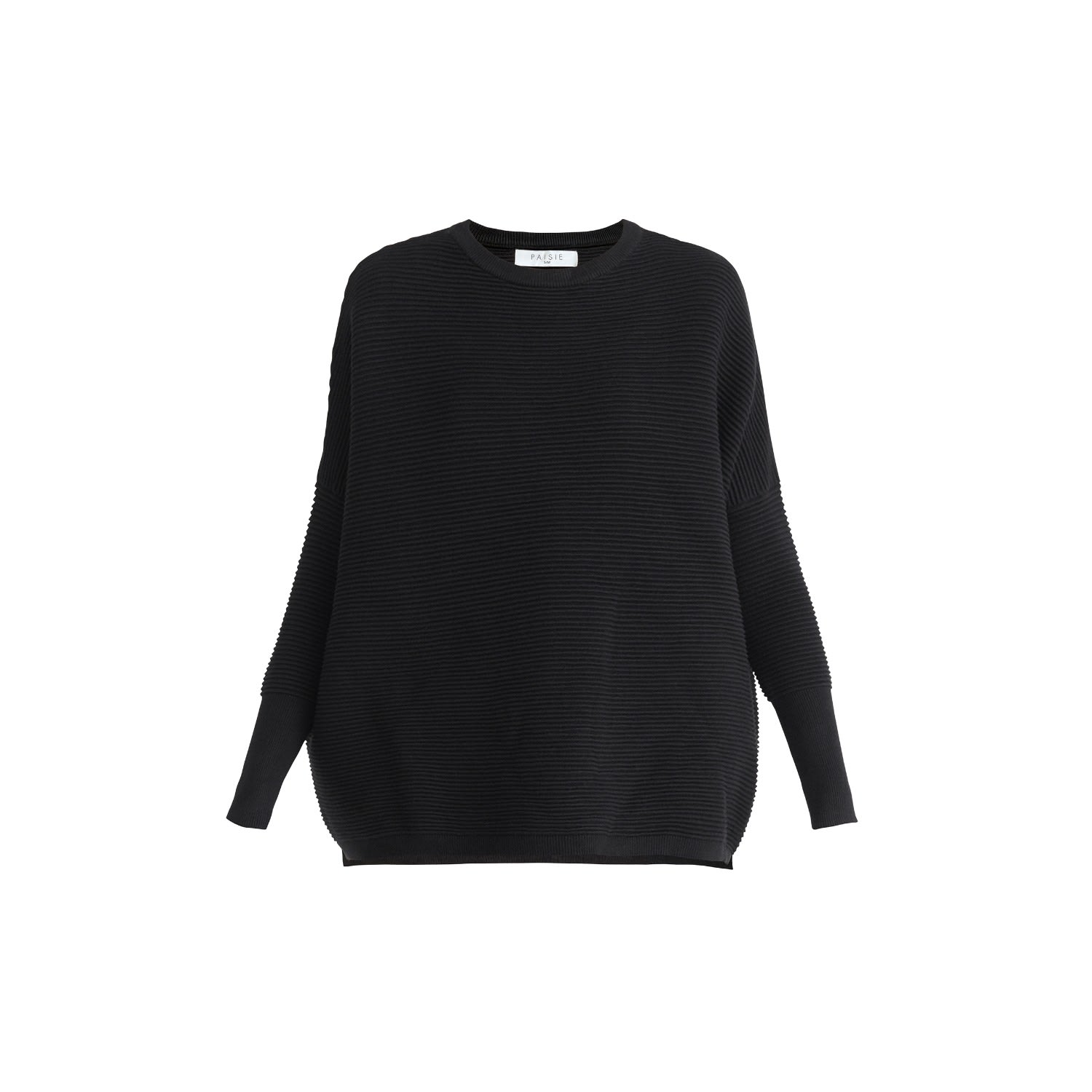 Women’s Paisie Ribbed Jumper In Black S/M