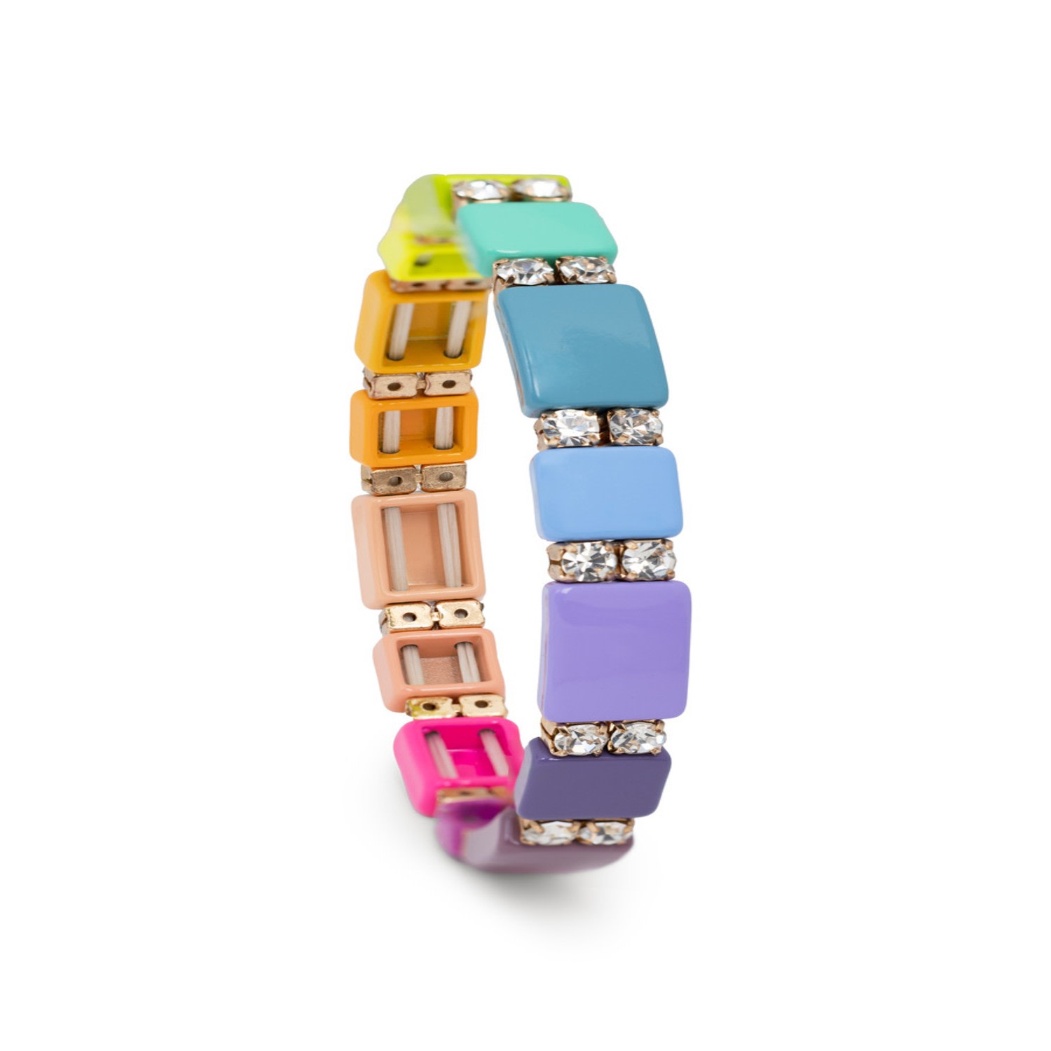 Saachi Women's Rainbow Stretch Bracelet In Brown