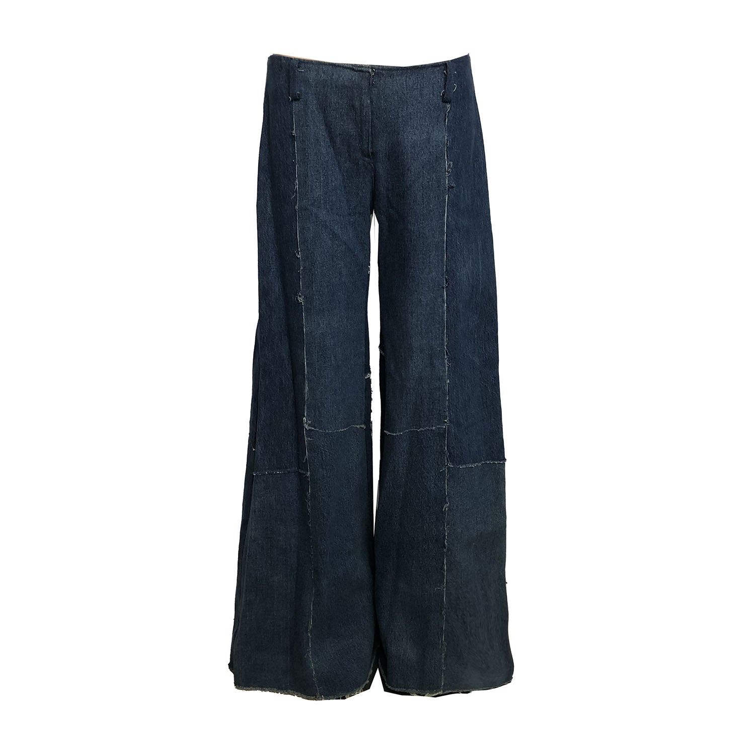 Deborah Lindquist Eco Lifestyle Black Alex Low Rise Wide Leg Jean In Black