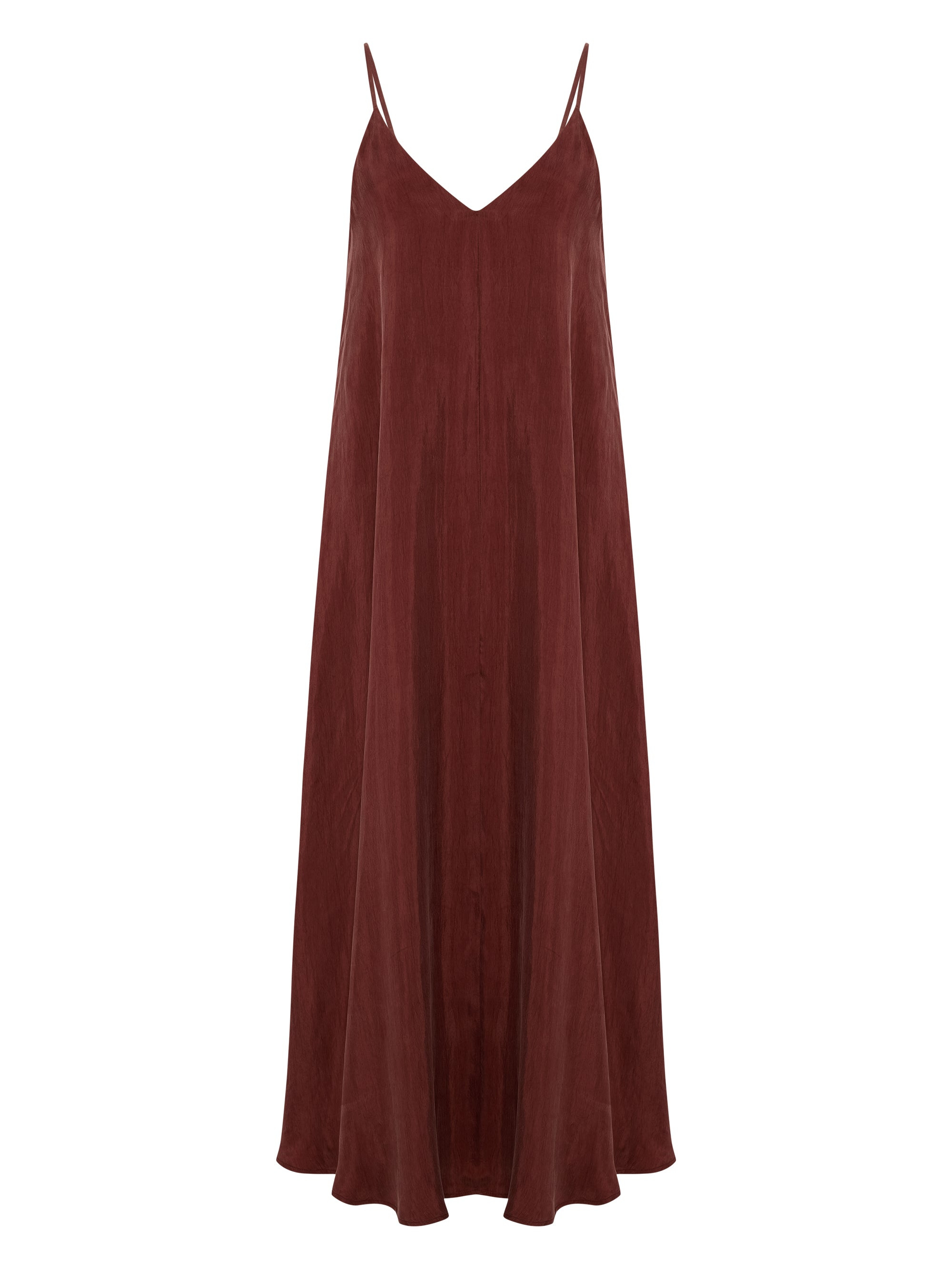 The Handloom Women's Red Lucid Flow Maxi Dress - Burgundy In Red
