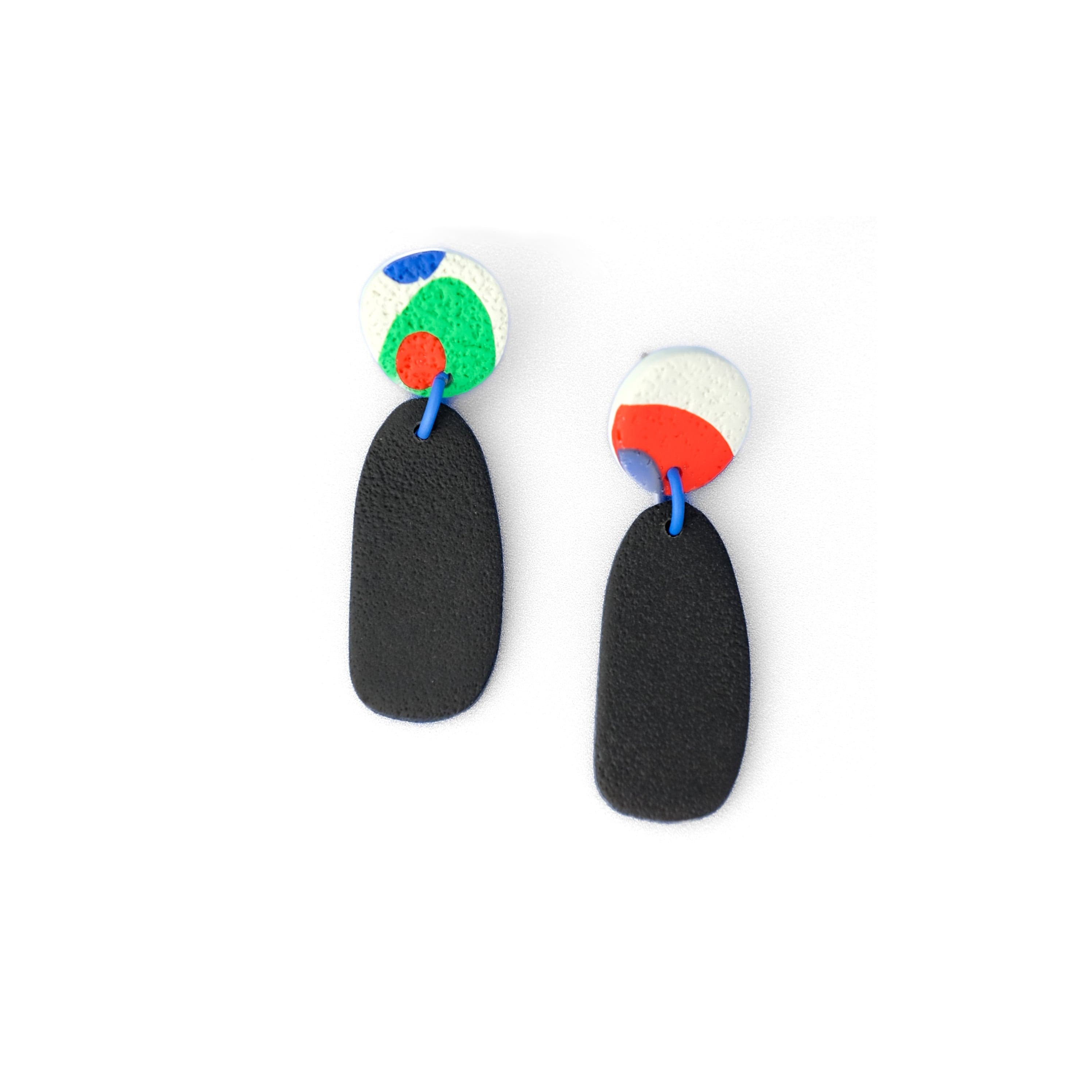 By Chavelli Women's Black / White Miro Drop Earrings In Black