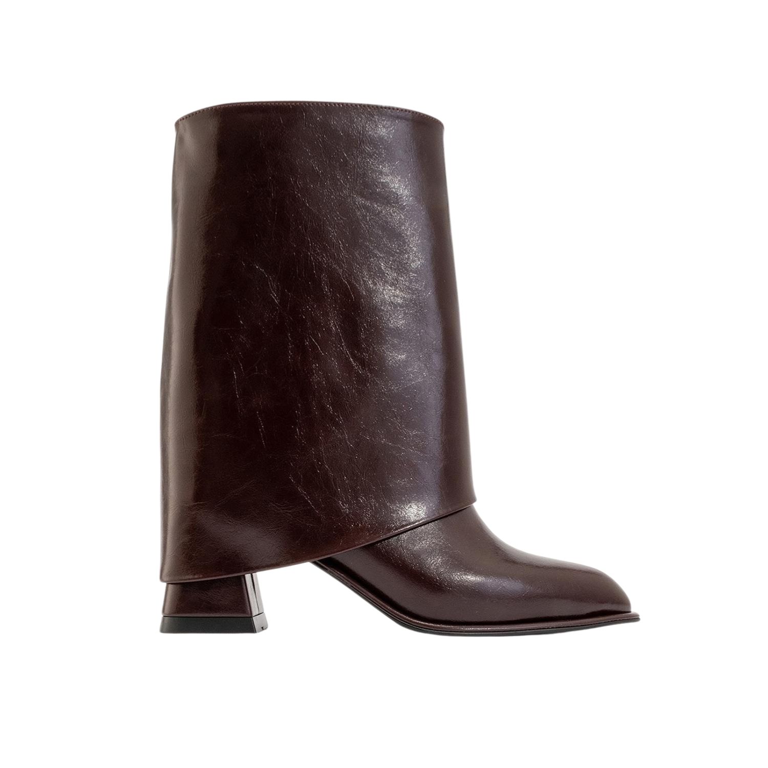 Prologue Shoes Women's Red Ellas Burgundy Chunky Heel Boot